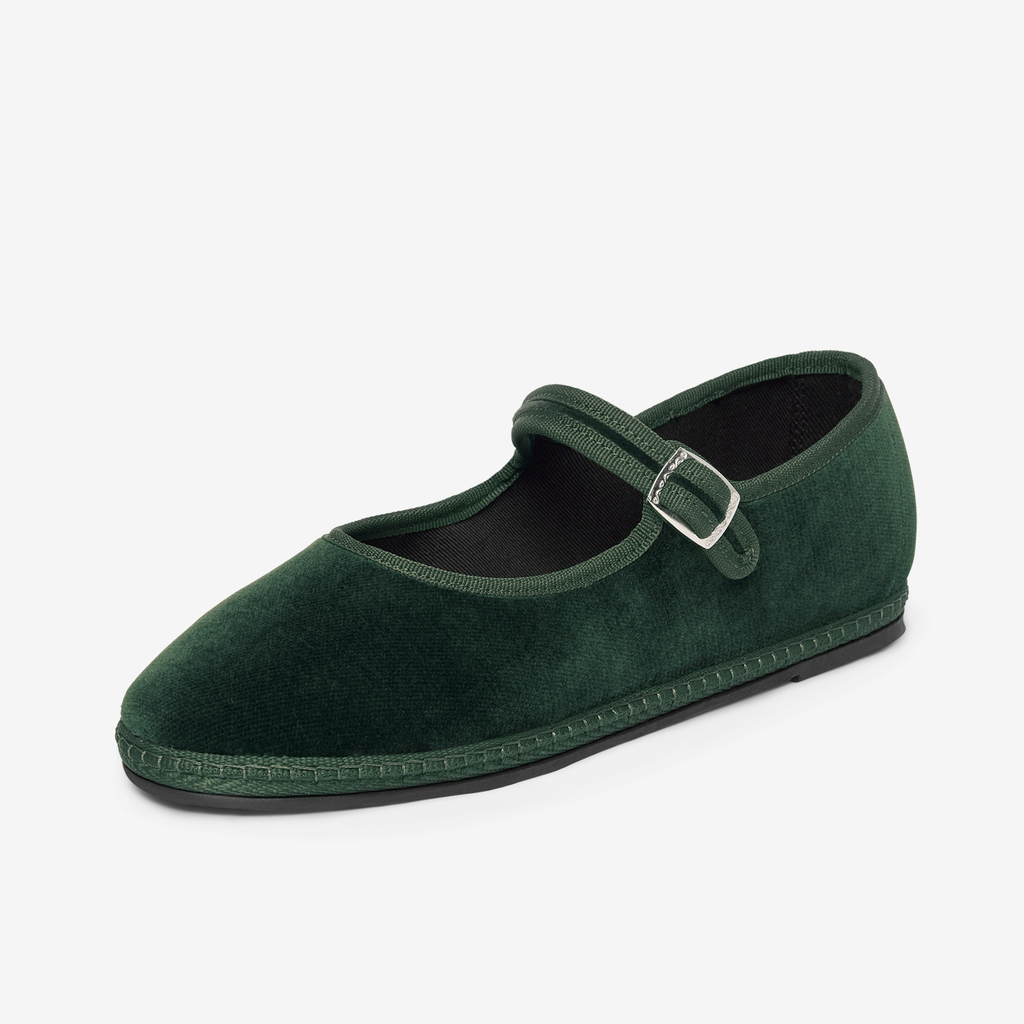 green fruilane verde salvia grace piedaterre furlane slippers pantofole papusse velvet velluto velvetshoes scarpe friuli