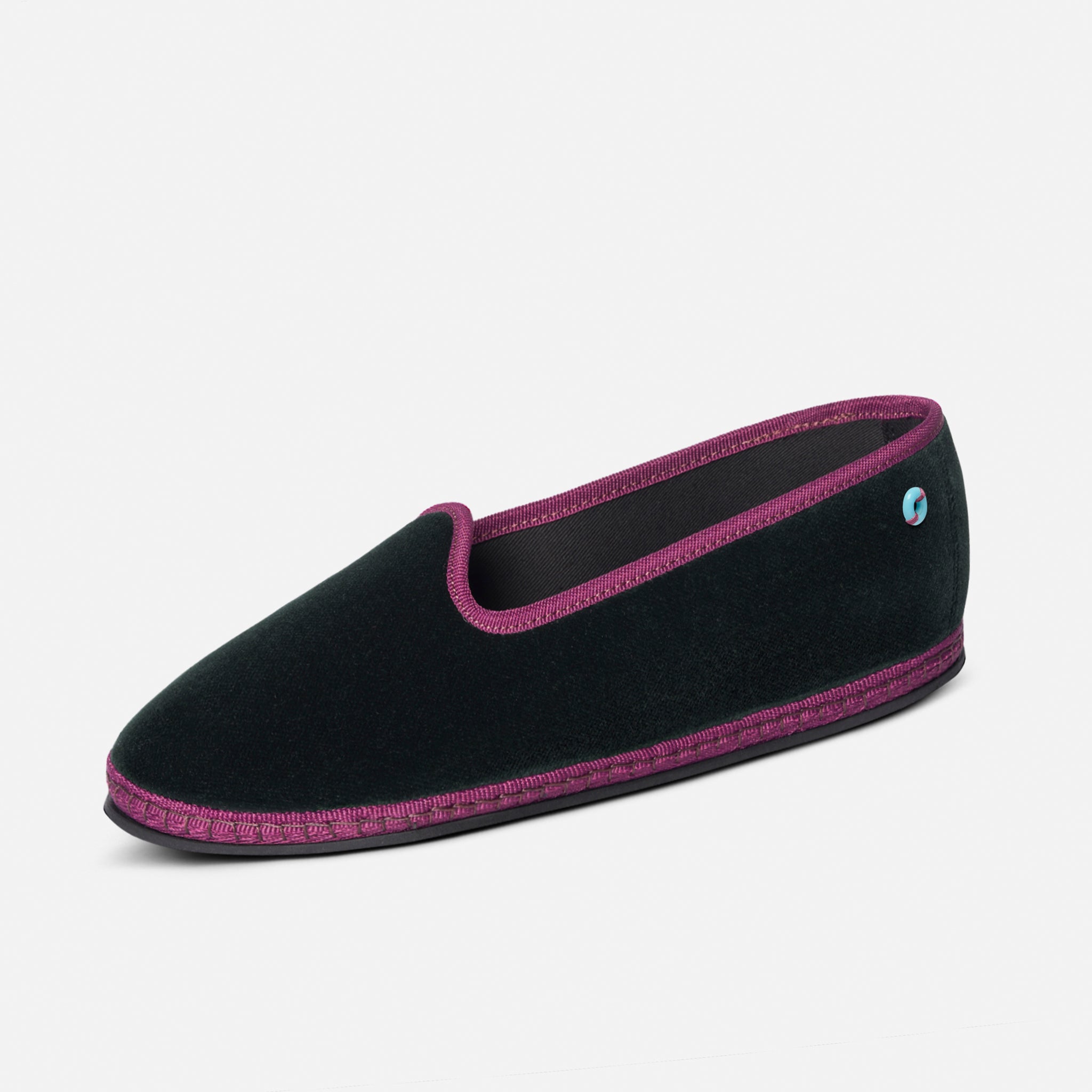 Friulane Modigliani Bicolore in velluto di cotone, vista frontale