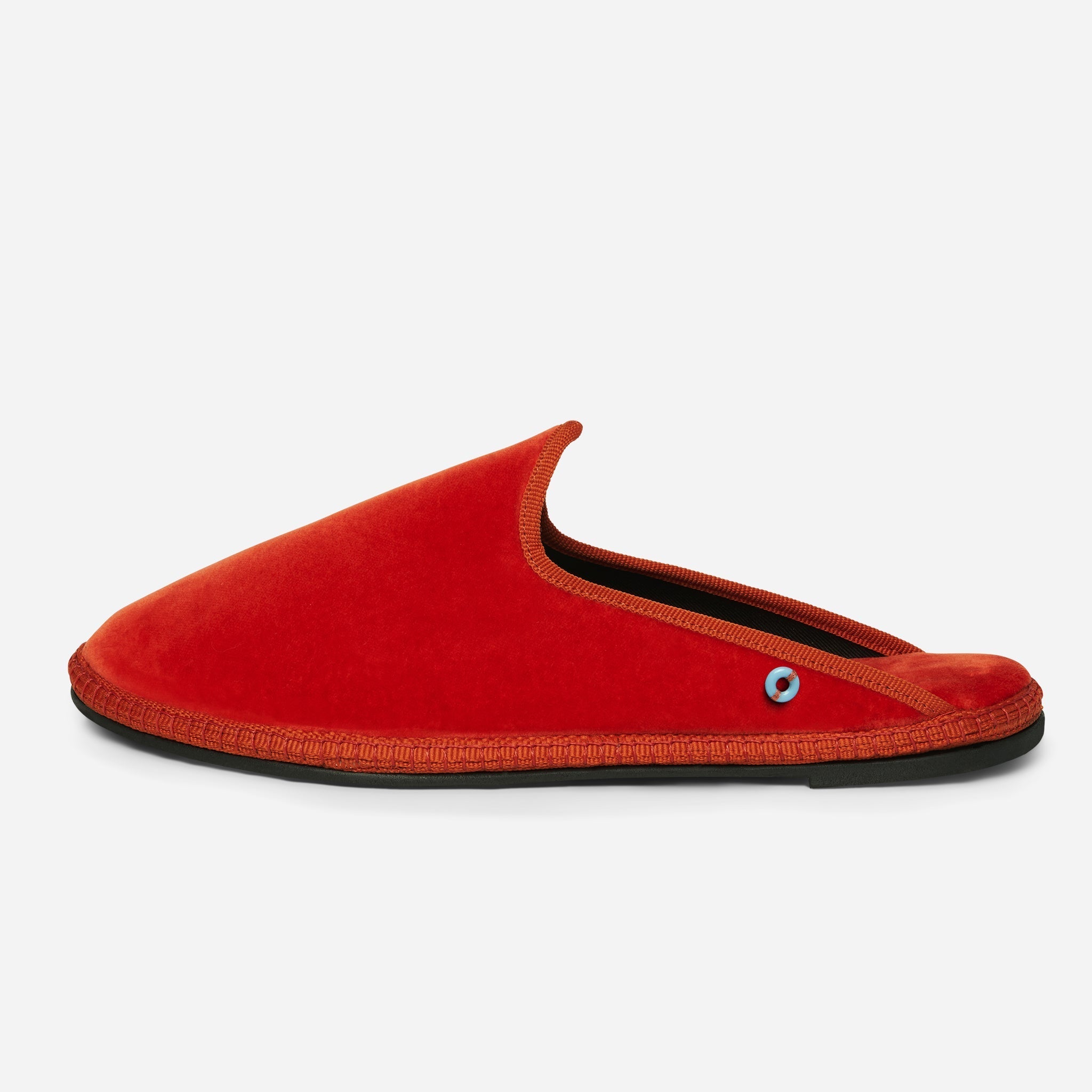 Friulane Dandy uomo in velluto di cotone Arancio, vista frontale