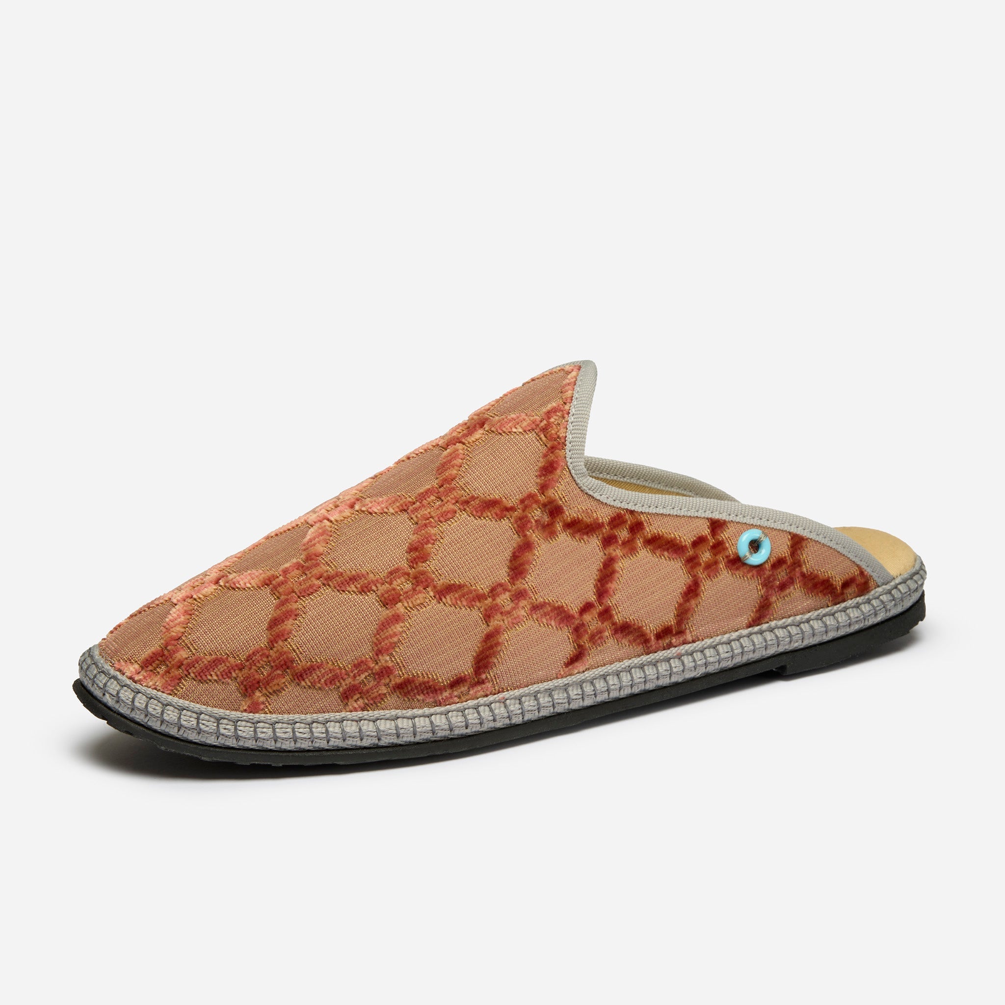 Friulane Dandy uomo in tessuto Bevilacqua Rosa, profilo laterale