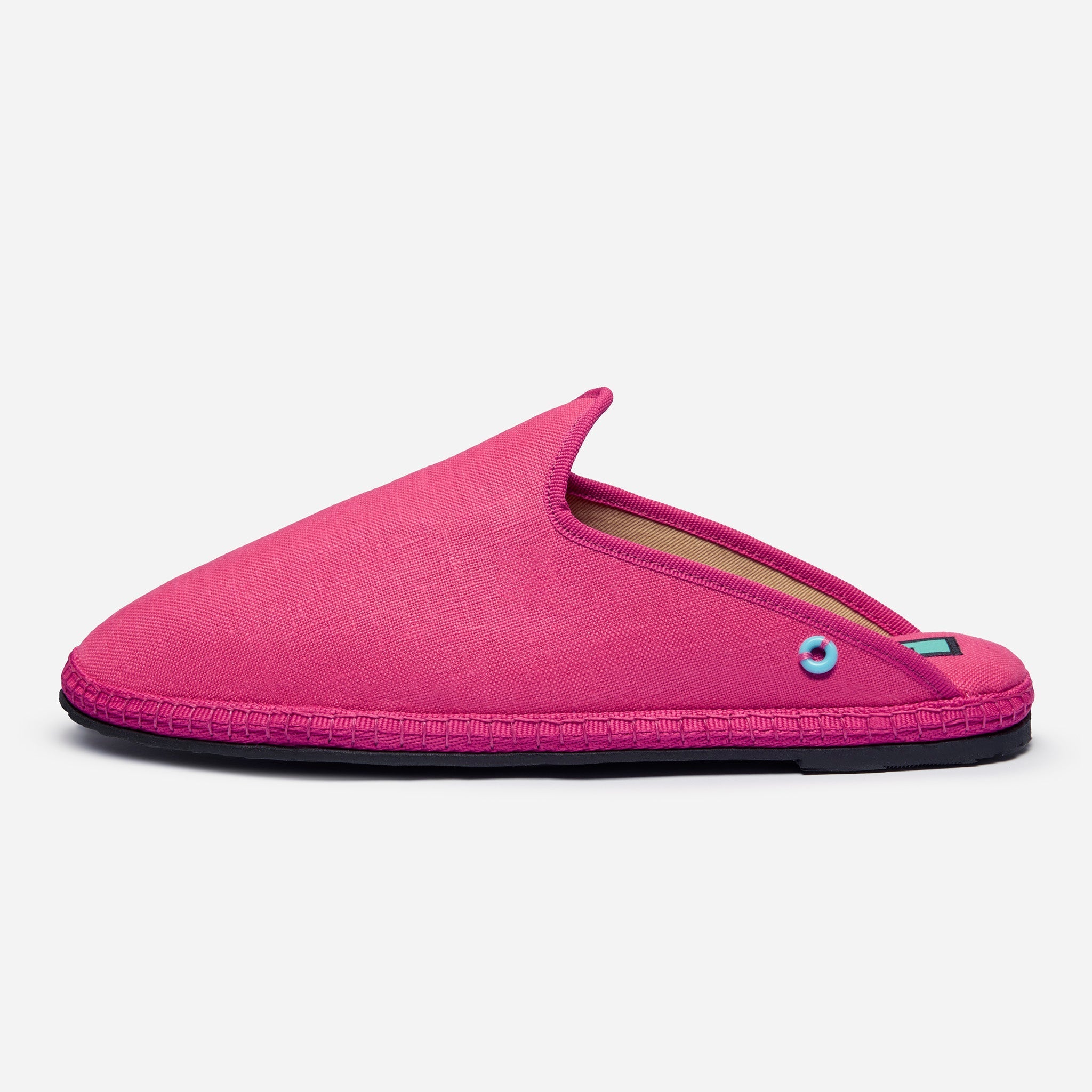 Friulane Dandy uomo in lino Fuxia, vista frontale