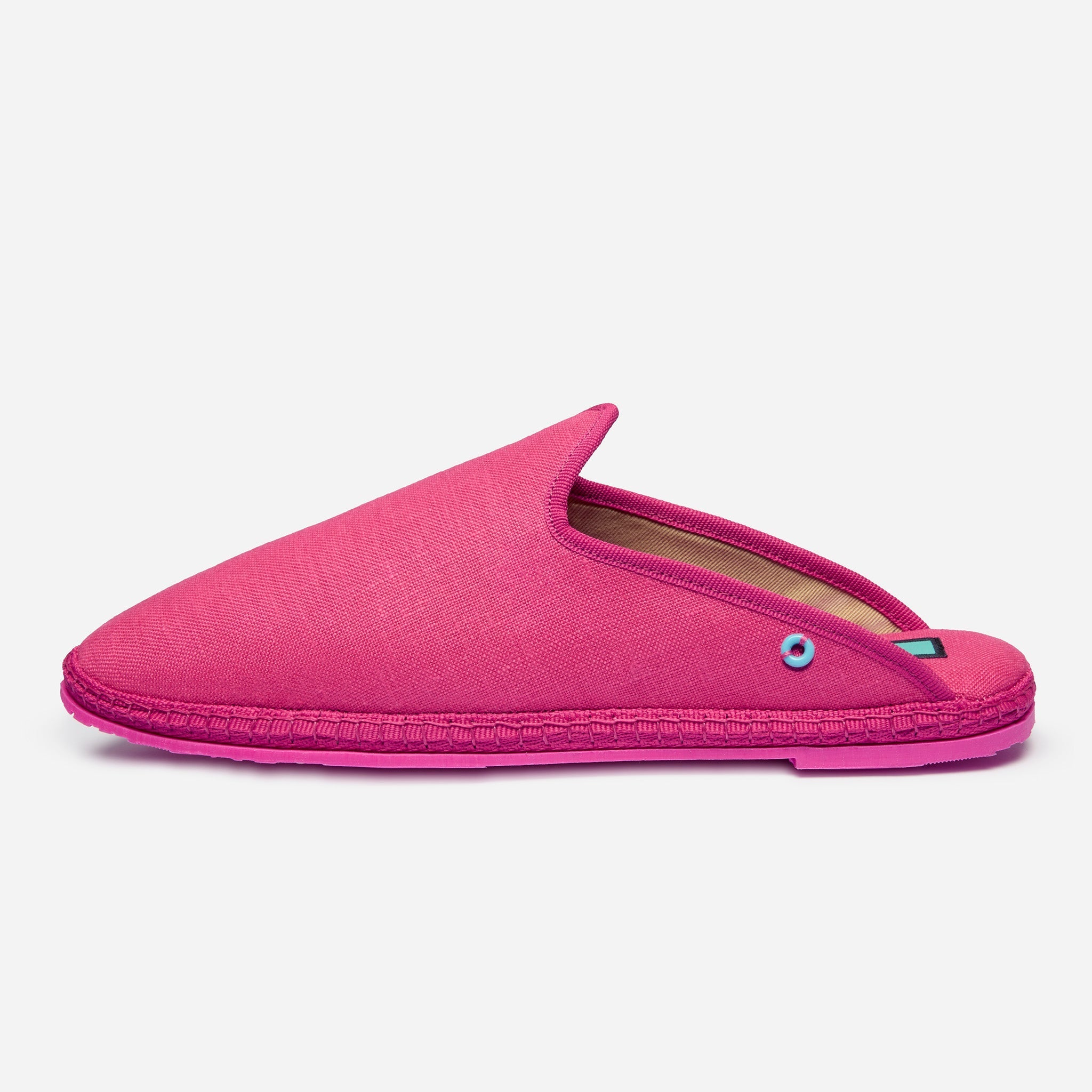 Friulane Dandy uomo in lino Fuxia, vista frontale