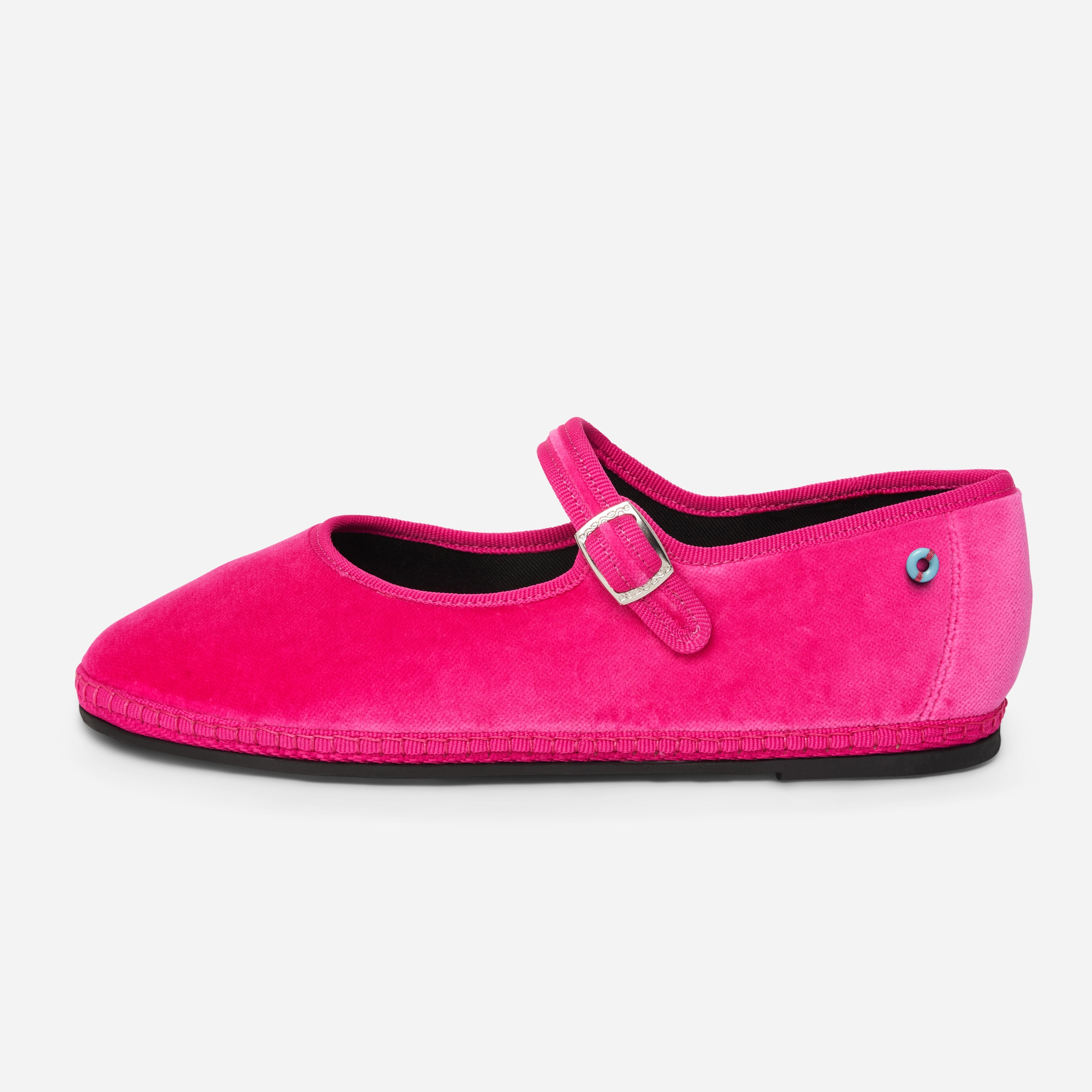 Friulane Mary Jane uomo in velluto di cotone, vista frontale