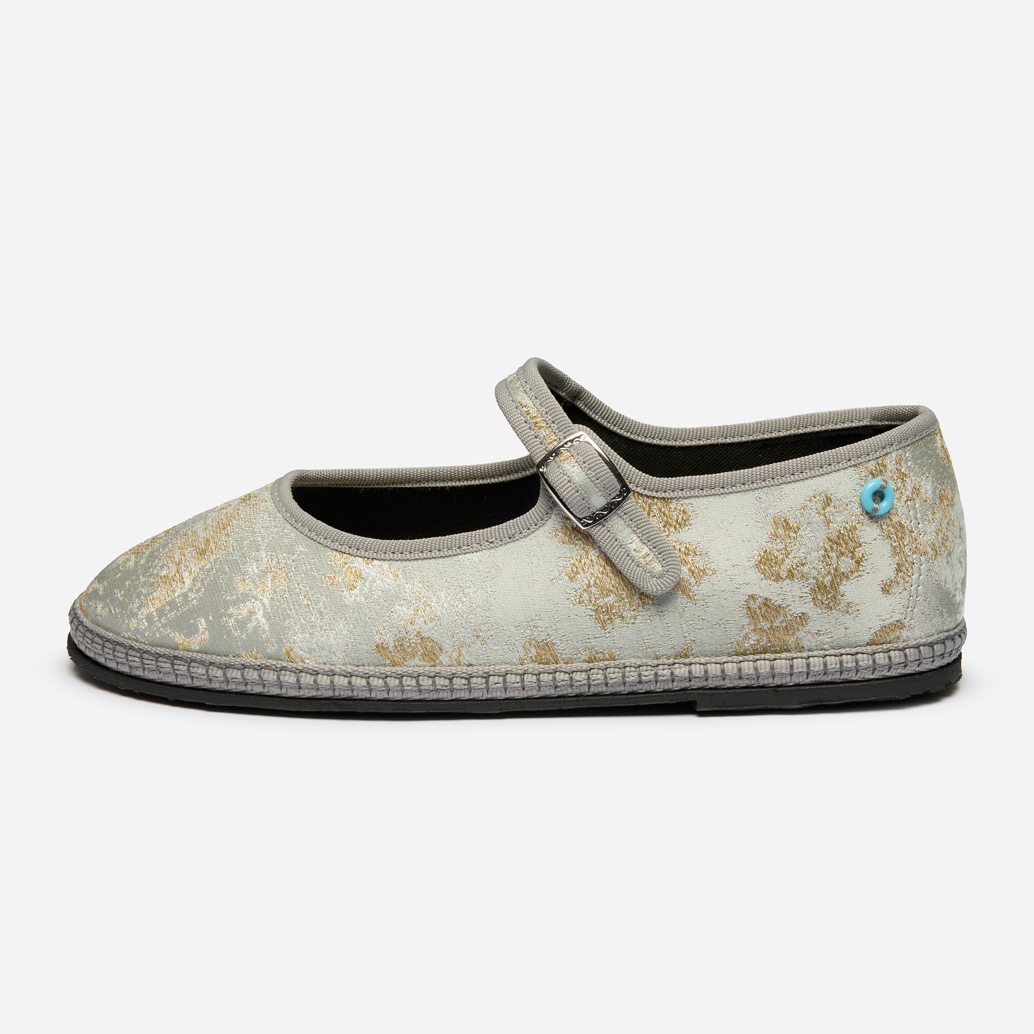 Friulane Mary Jane donna in seta Rubelli, vista frontale