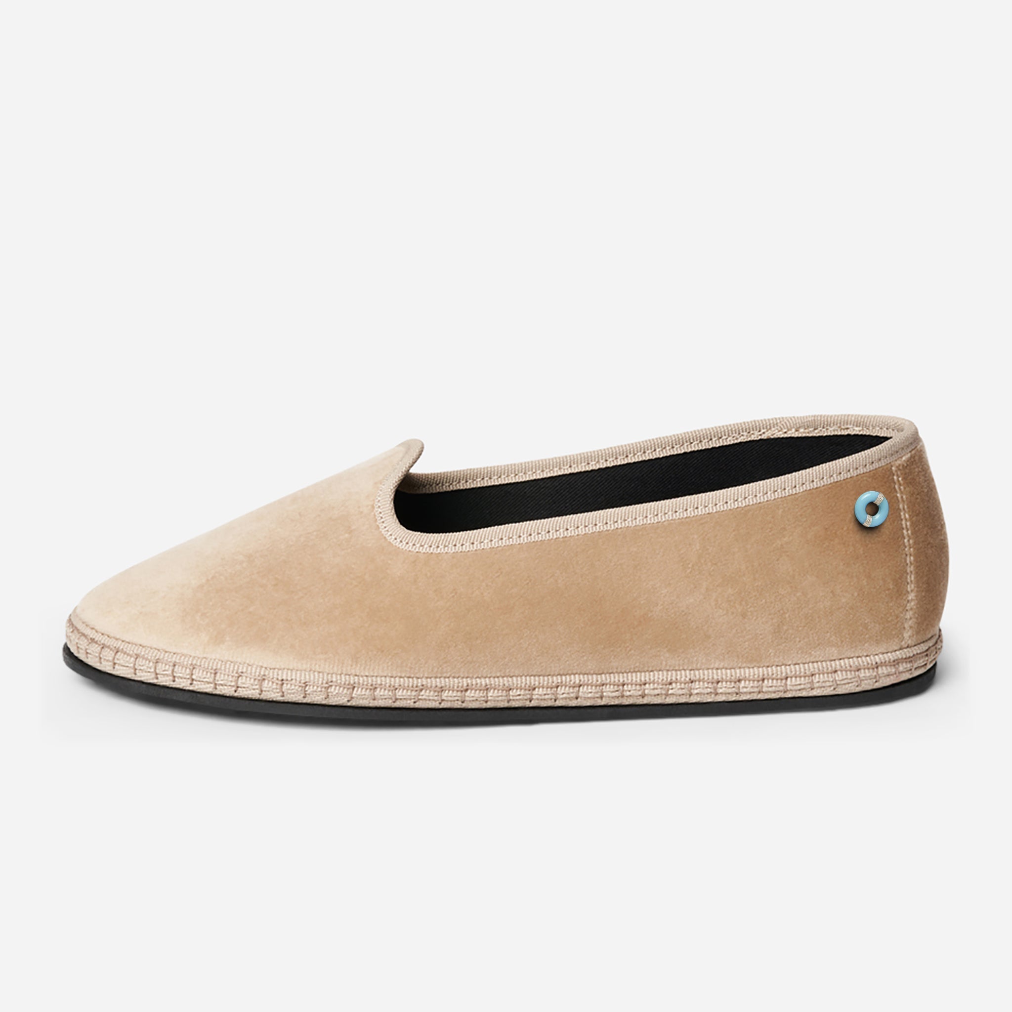 Friulane Modigliani in velluto di cotone, vista frontale