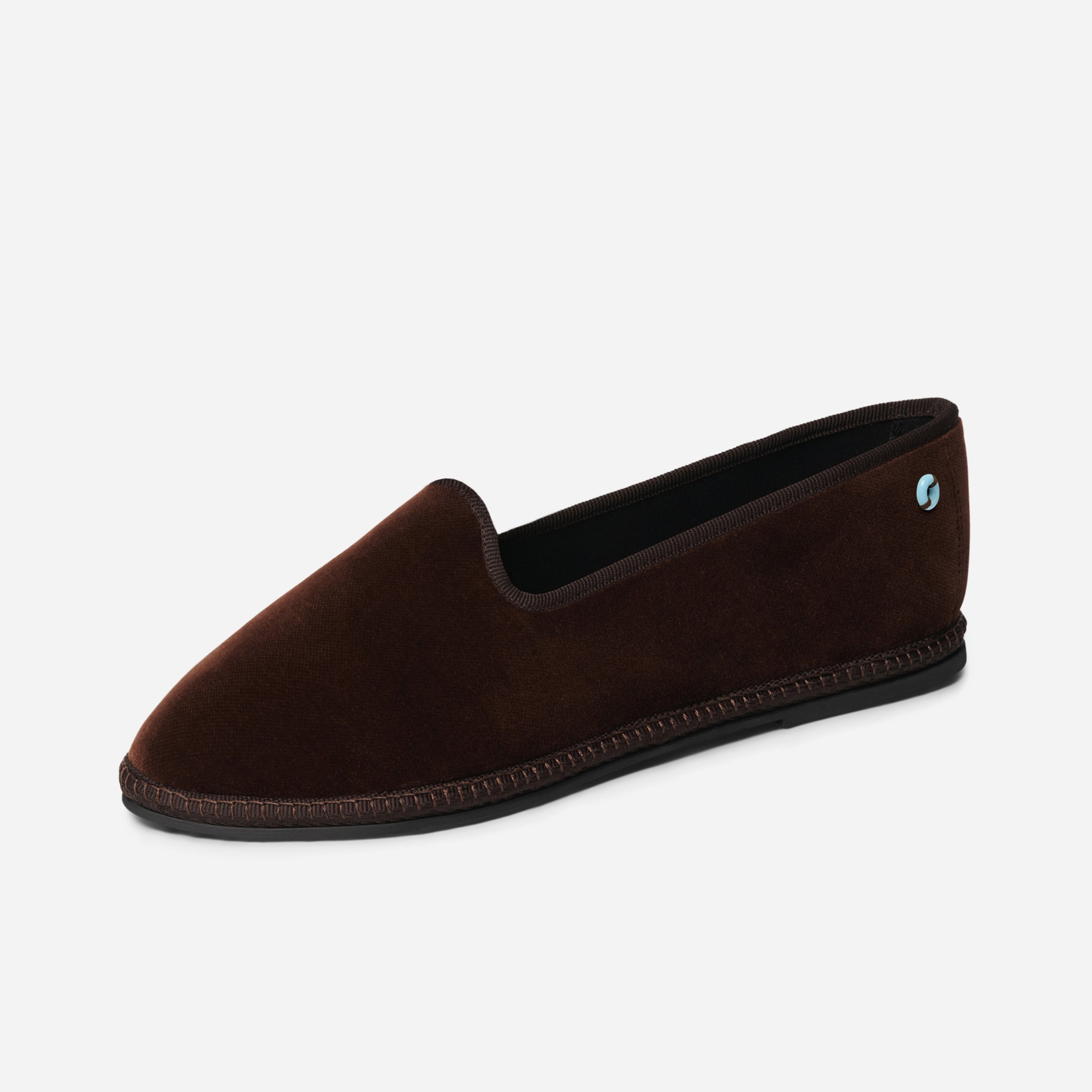 Friulane Modigliani in velluto di cotone Marrone, profilo laterale