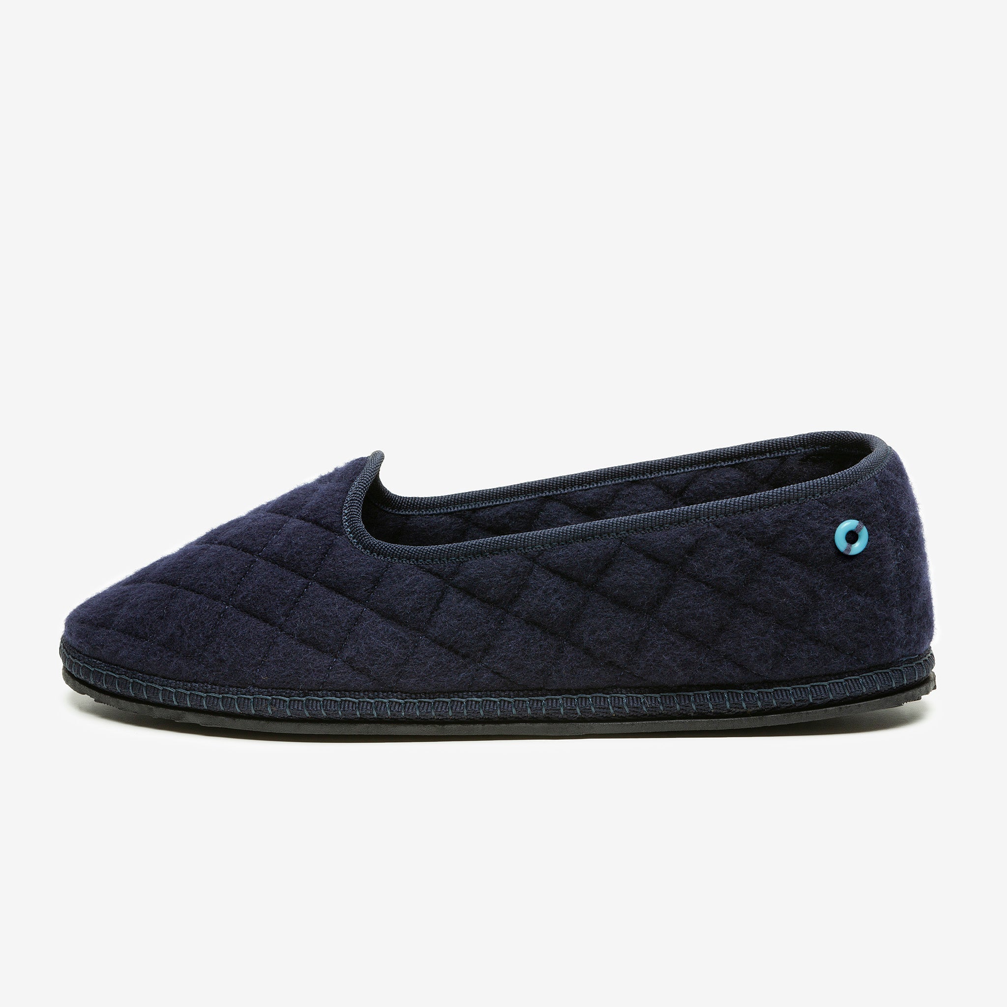 Friulane Modigliani in cashmere trapuntato Blu, vista frontale