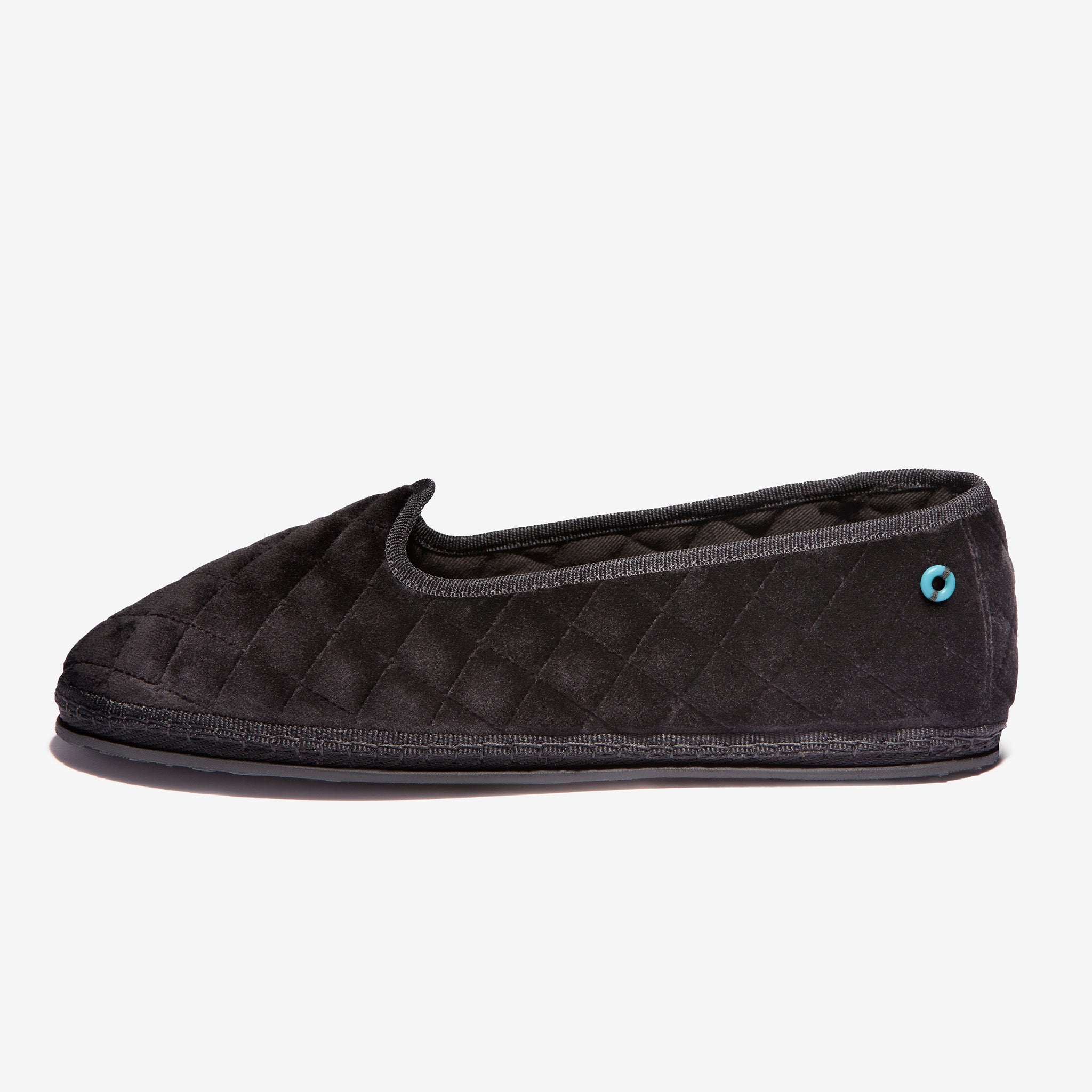 Friulane Modigliani in velluto di cotone Nero, vista frontale