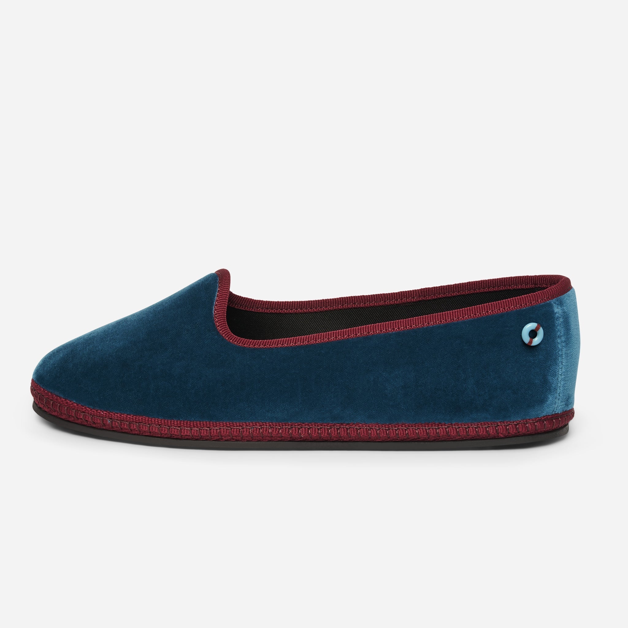 Modigliani Bicolore Velluto - Petrolio Bordeaux