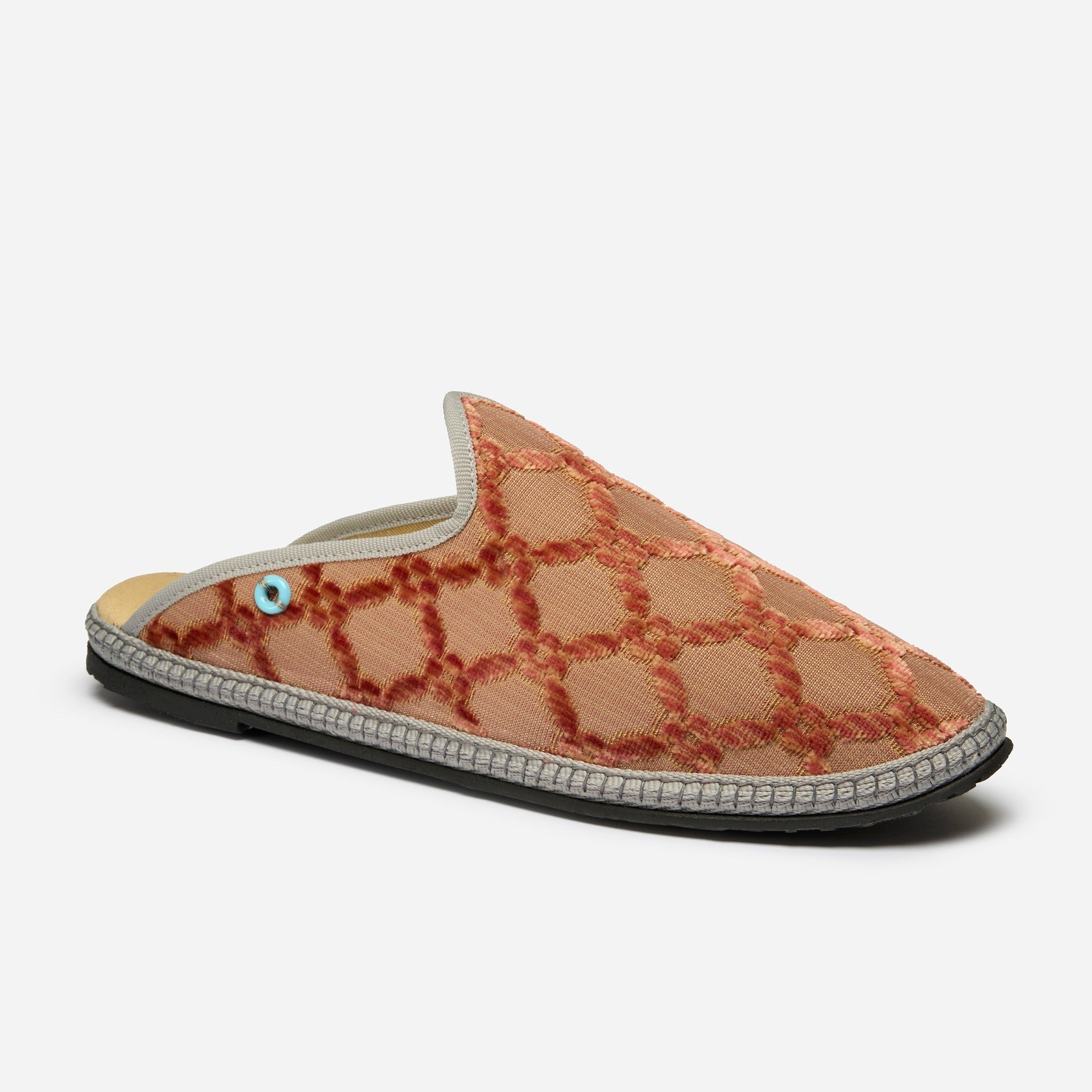 Friulane Dandy uomo in tessuto Bevilacqua Rosa, profilo laterale