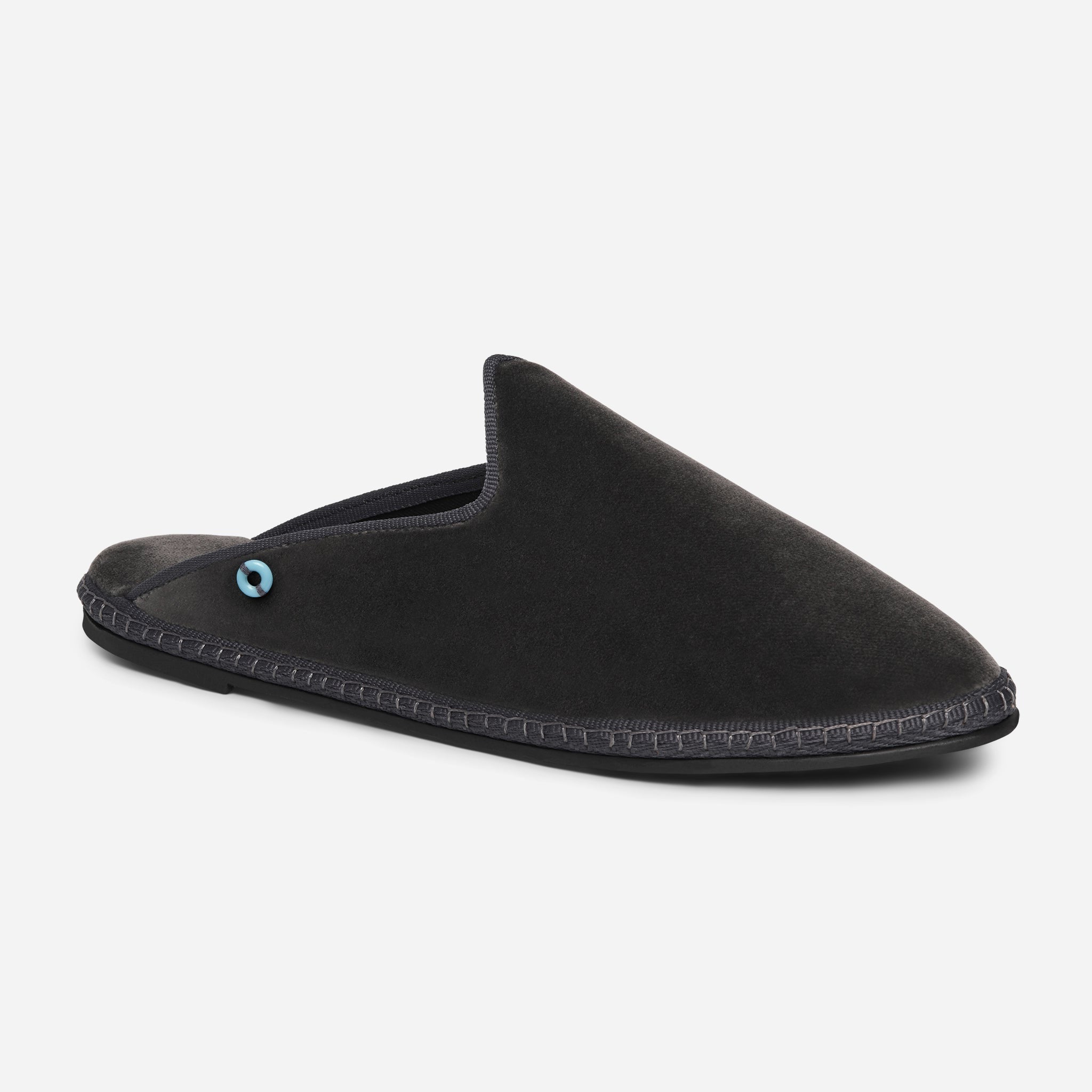 Friulane Dandy uomo in velluto di cotone Grigio, profilo laterale