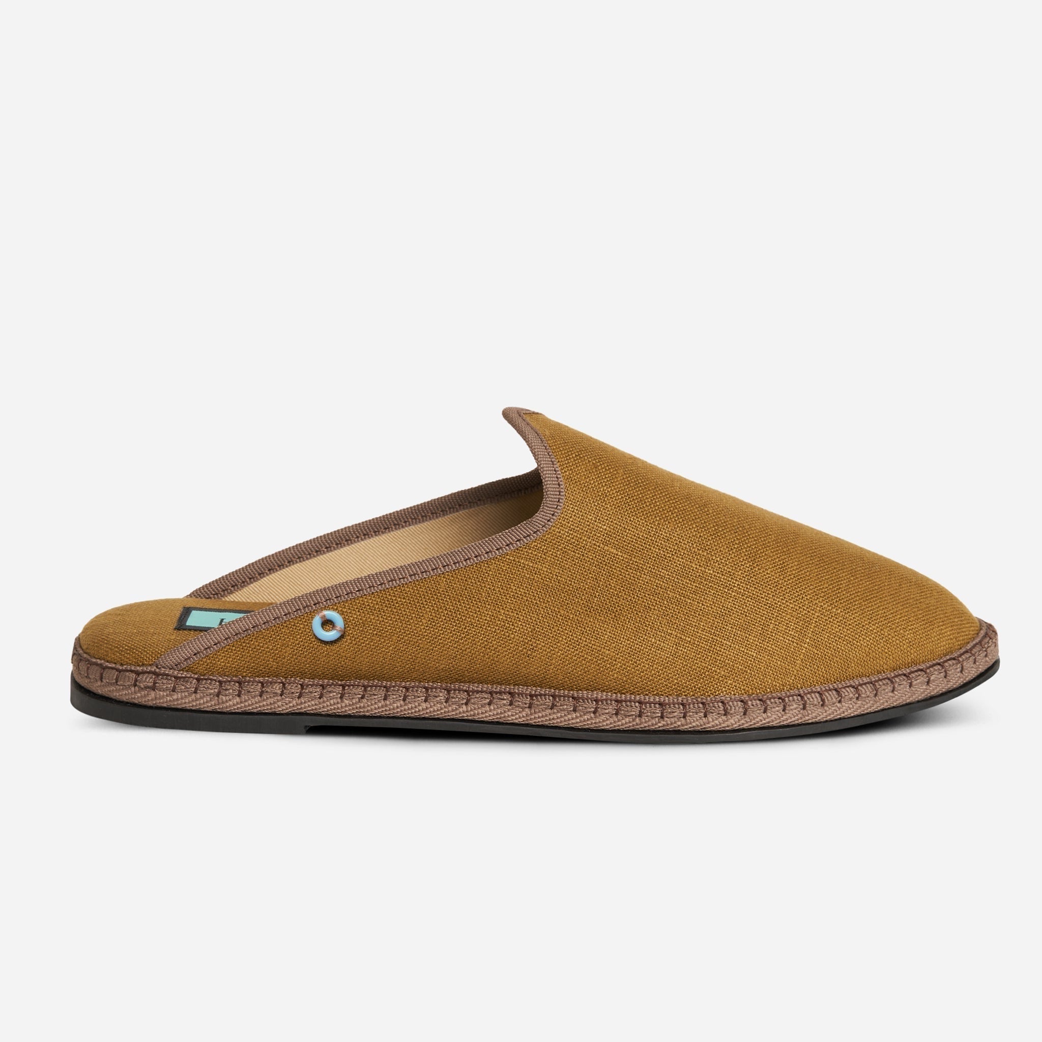 Friulane Dandy uomo in lino Bronzo, vista frontale