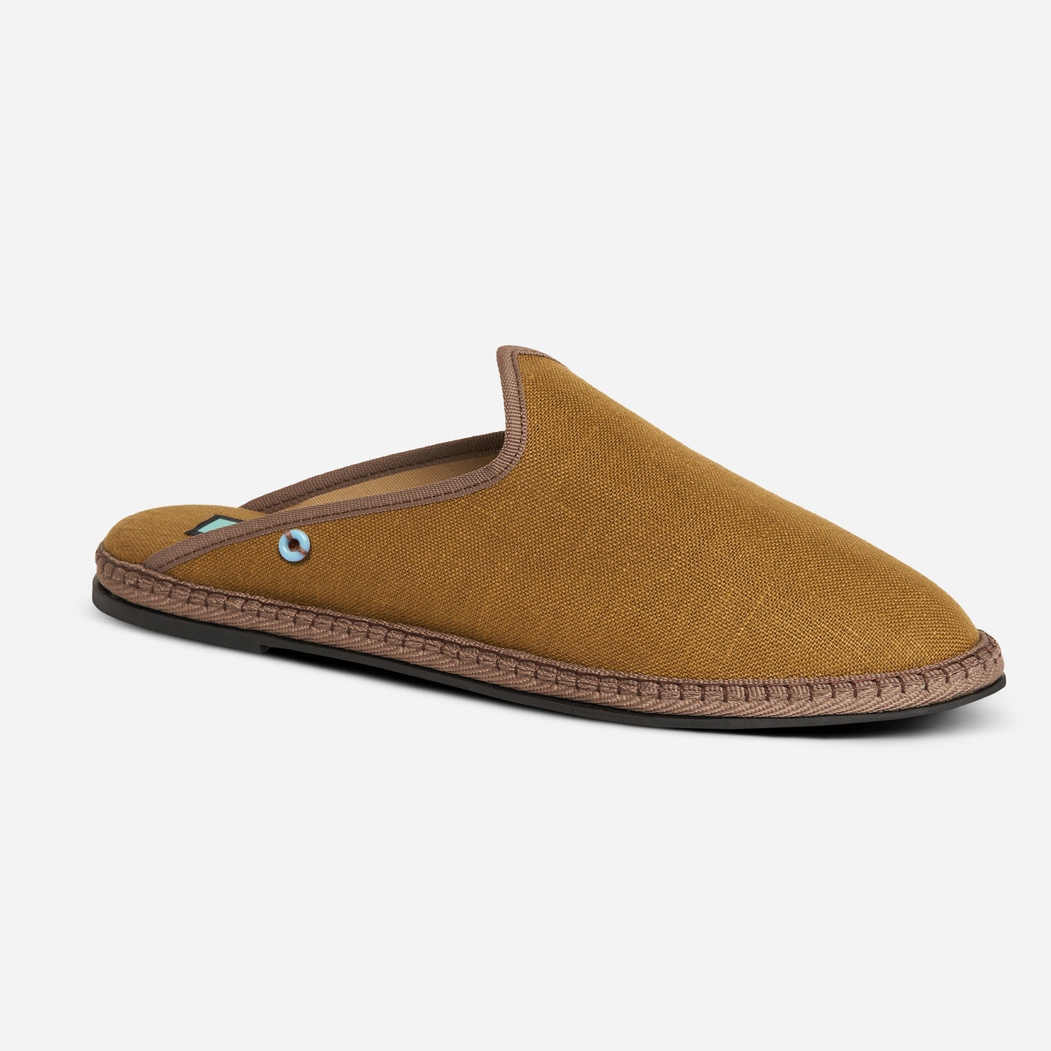 Friulane Dandy uomo in lino Bronzo, profilo laterale