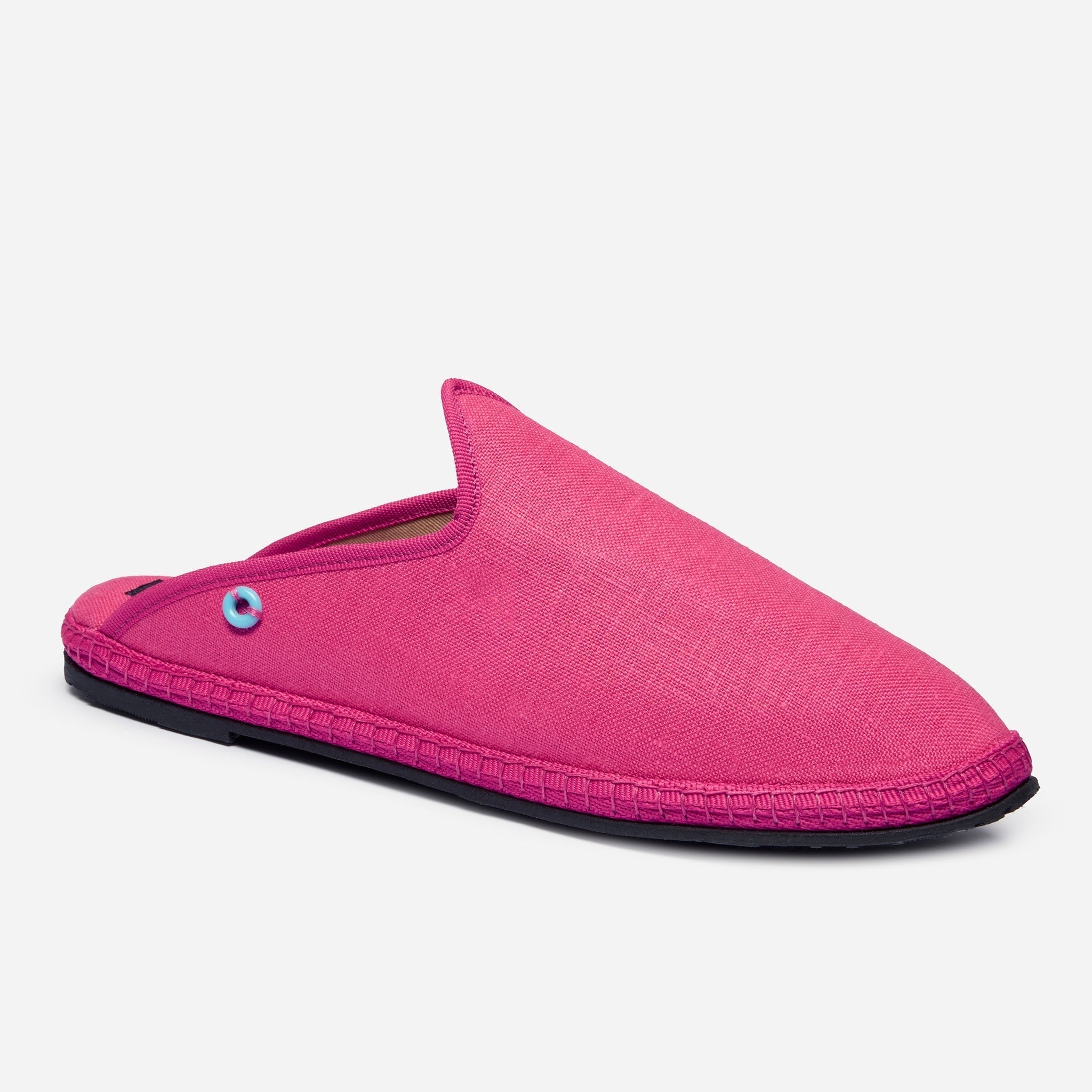 Friulane Dandy uomo in lino Fuxia, profilo laterale