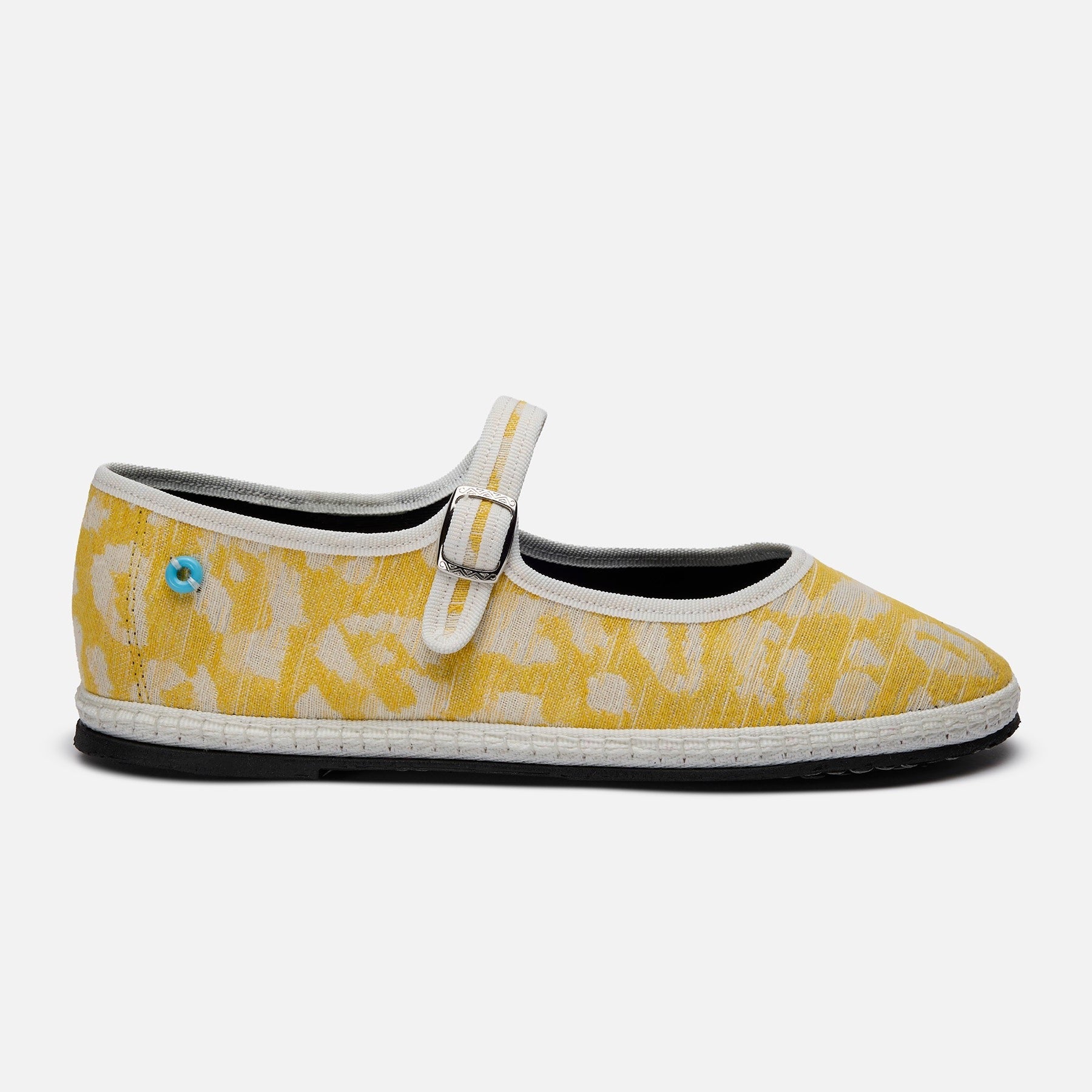 Friulane Mary Jane Cotone Leo Giallo, vista frontale
