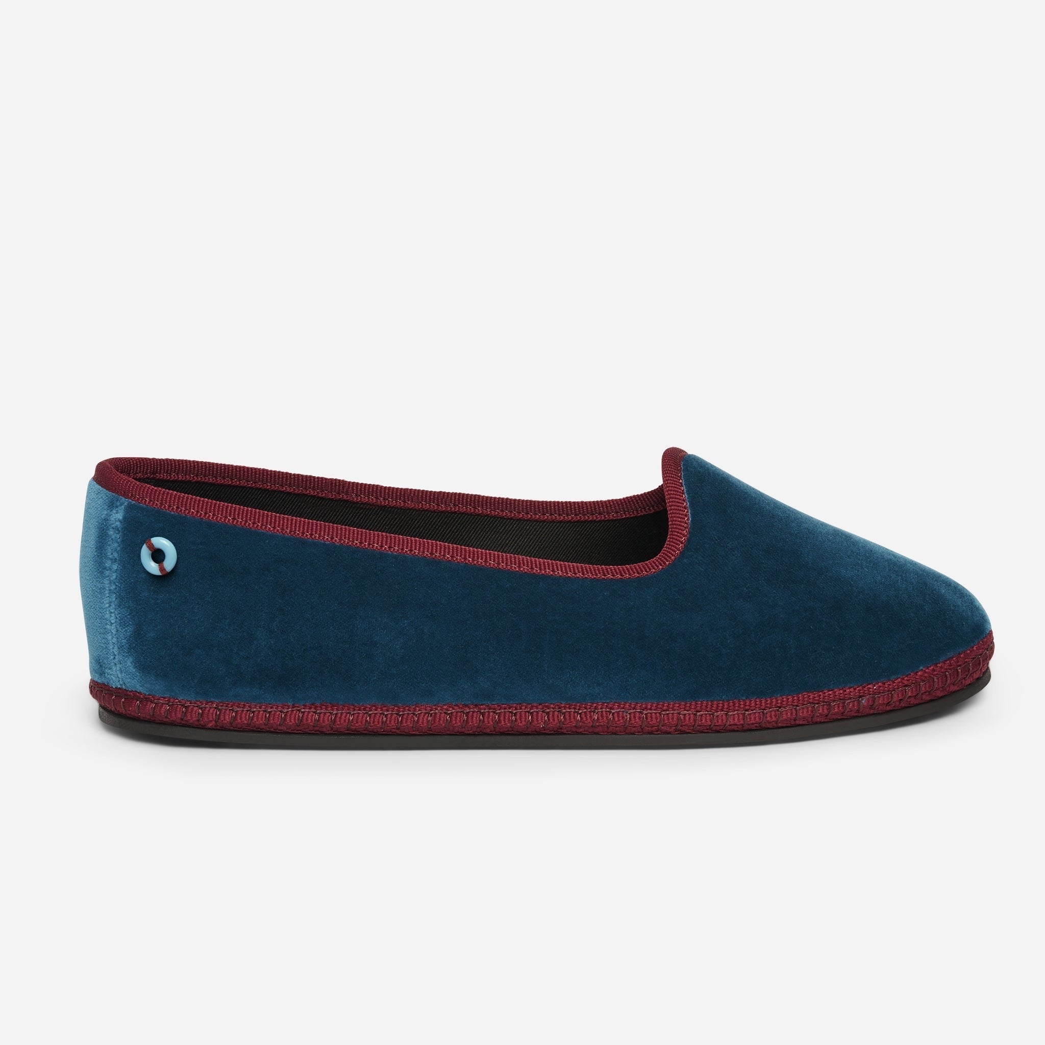 Modigliani Bicolore Velluto - Petrolio Bordeaux