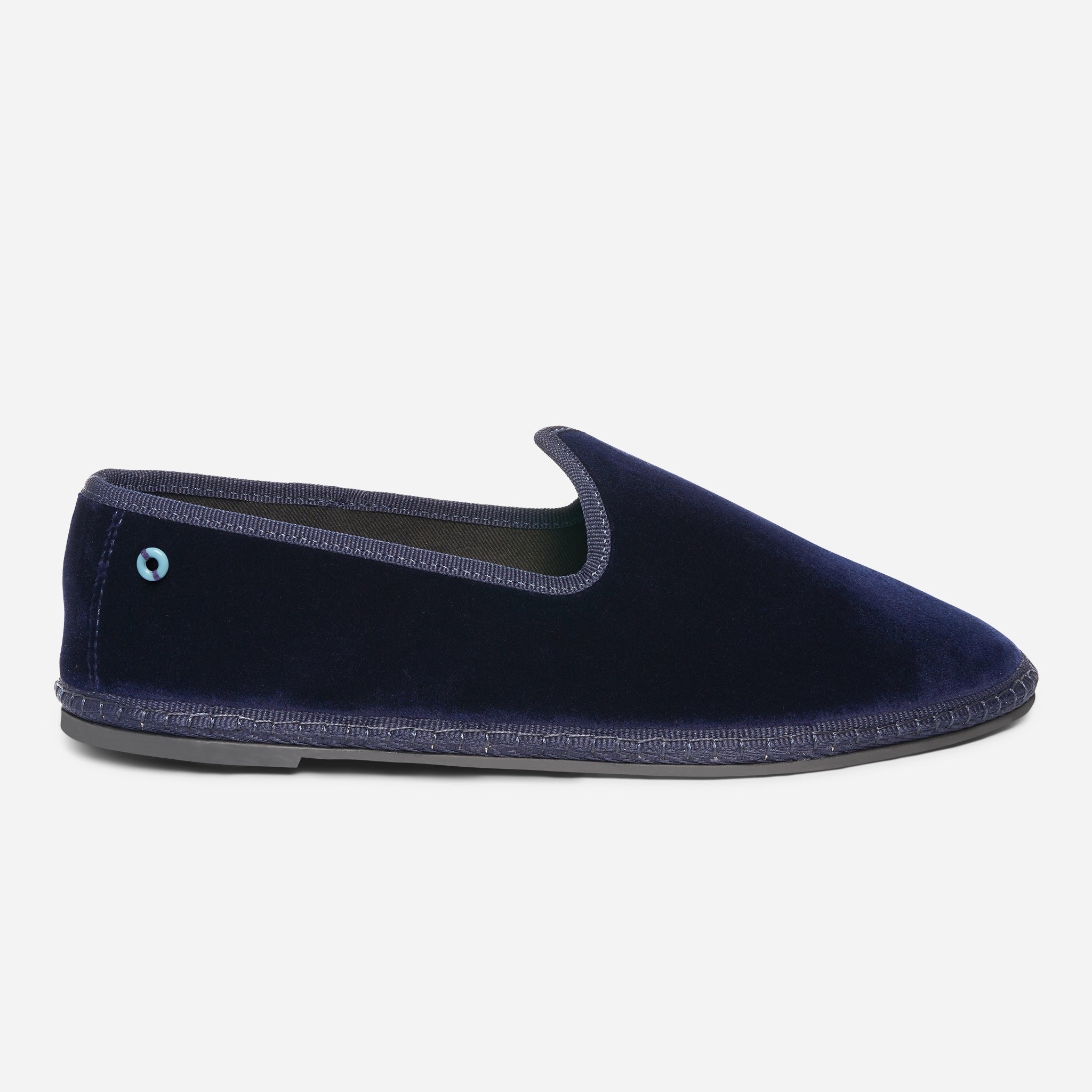 Friulane Wilde uomo in velluto di cotone Blu, vista frontale