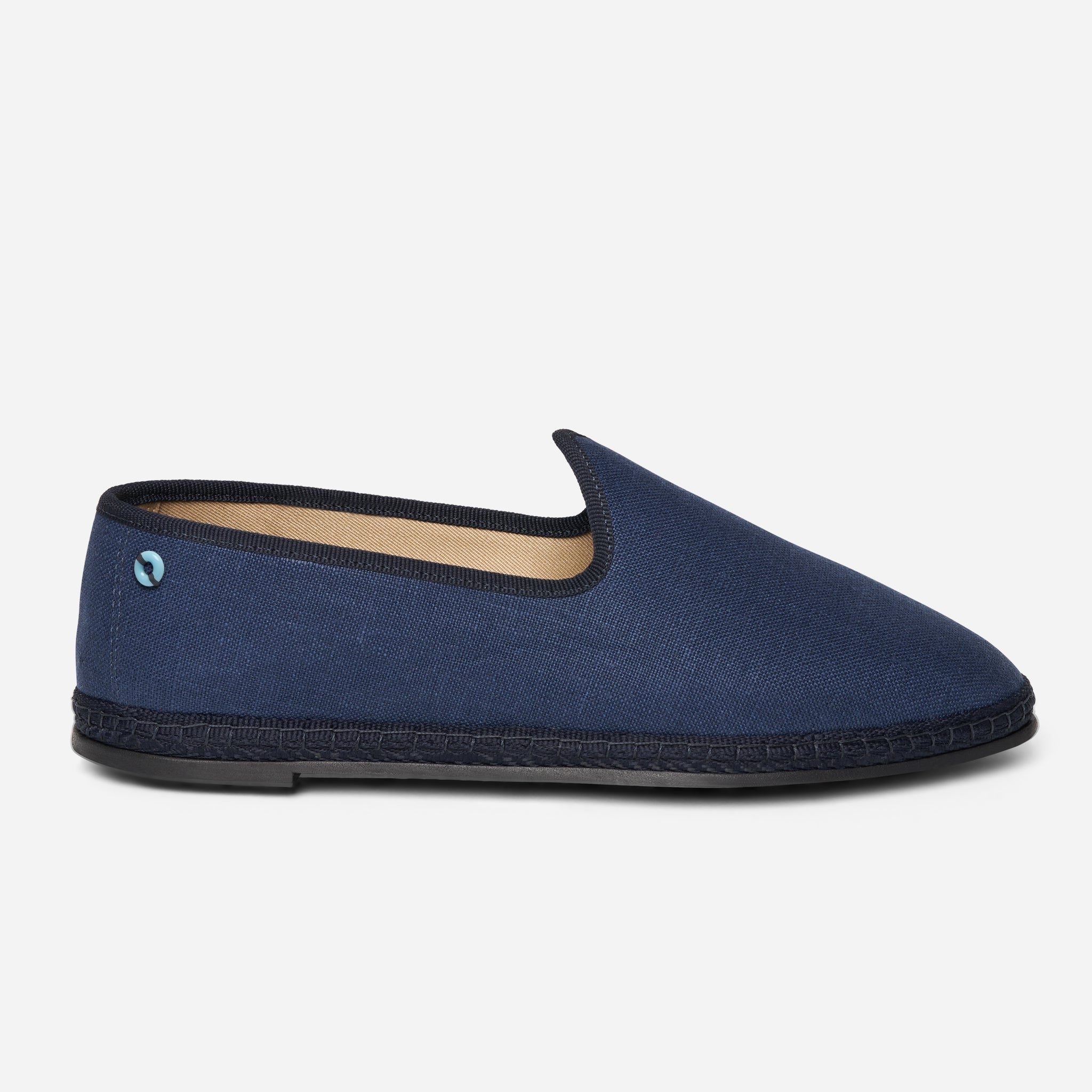 Friulane Wilde uomo in lino Blu, vista frontale