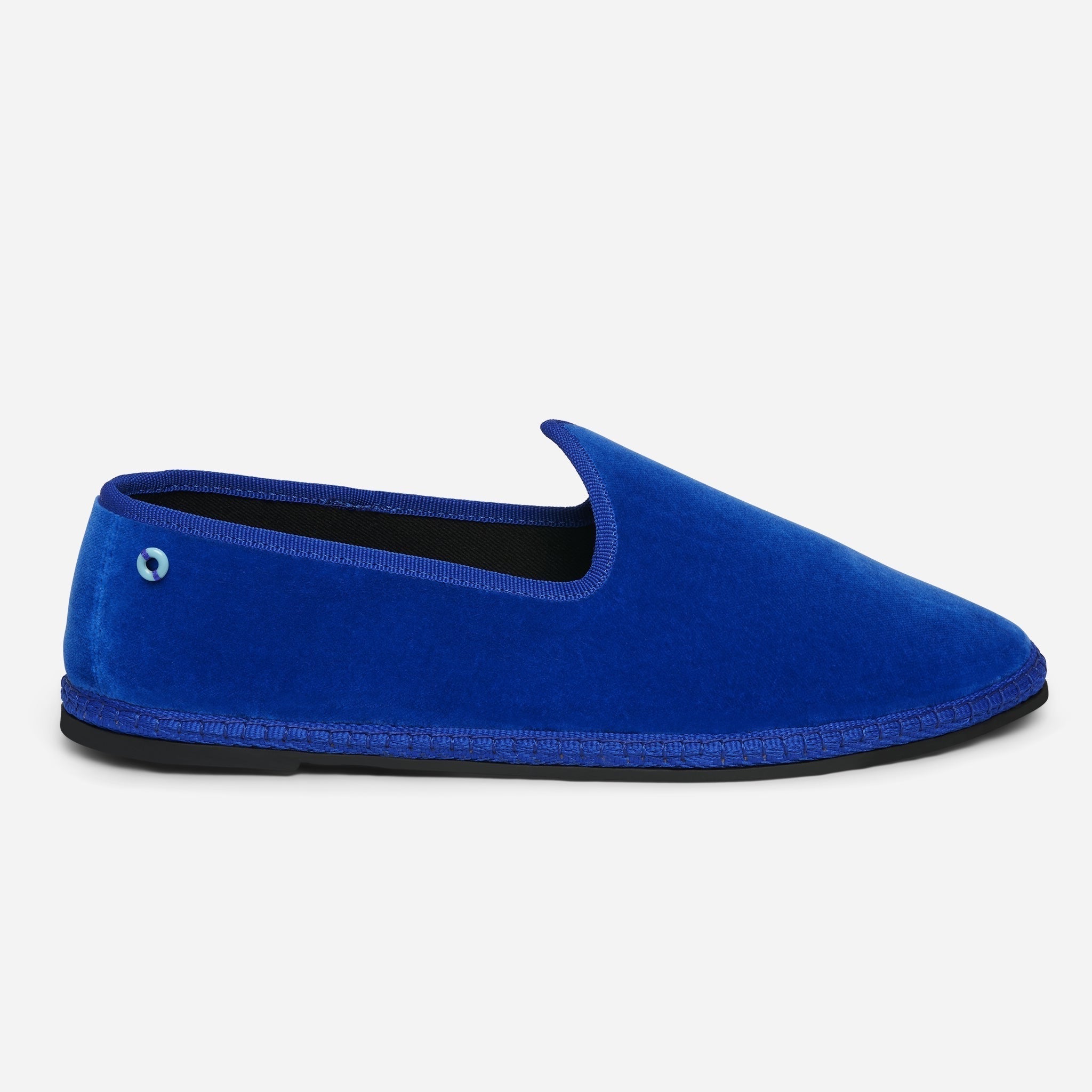 Friulane Wilde uomo in velluto di cotone Blu, vista frontale