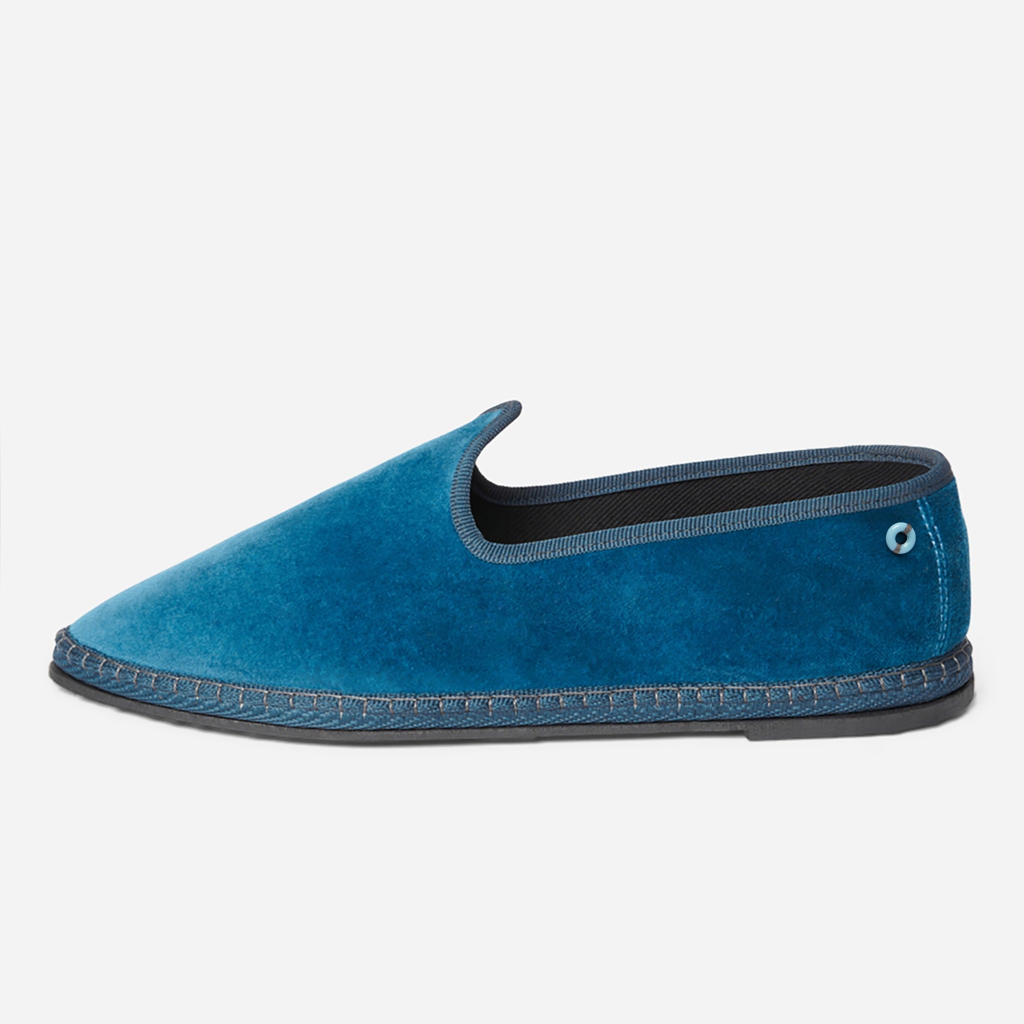 Friulane Wilde uomo in velluto di cotone Petrolio, vista frontale