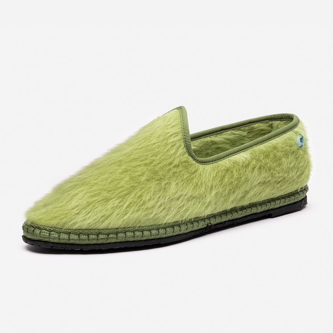 Friulane Wilde uomo in fibra di alpaca suri Cedro, profilo laterale