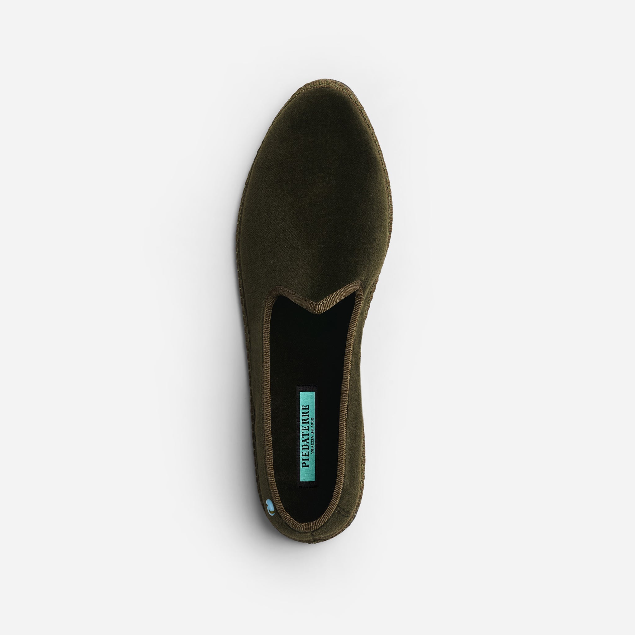 Friulane Wilde uomo in velluto di cotone Verde, vista dall'alto