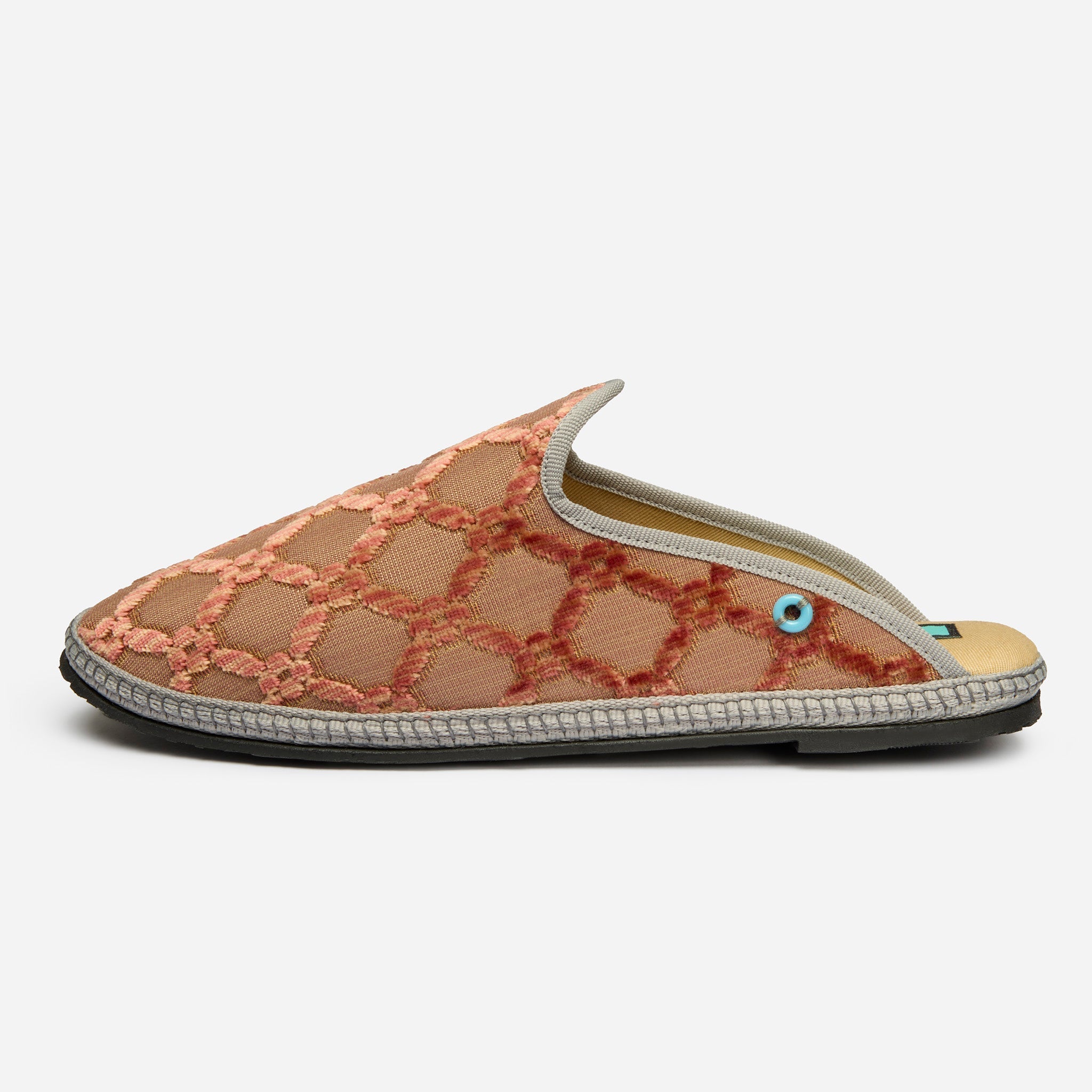 Friulane Dandy uomo in tessuto Bevilacqua Rosa, vista frontale