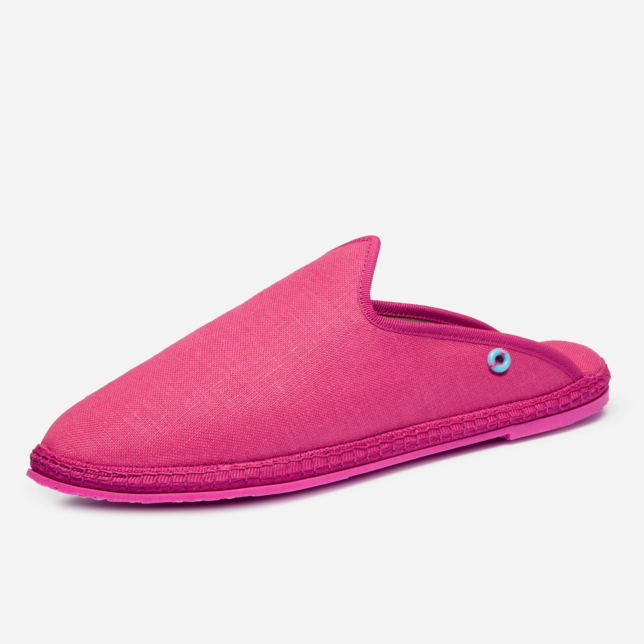 Friulane Dandy uomo in lino Fuxia, profilo laterale