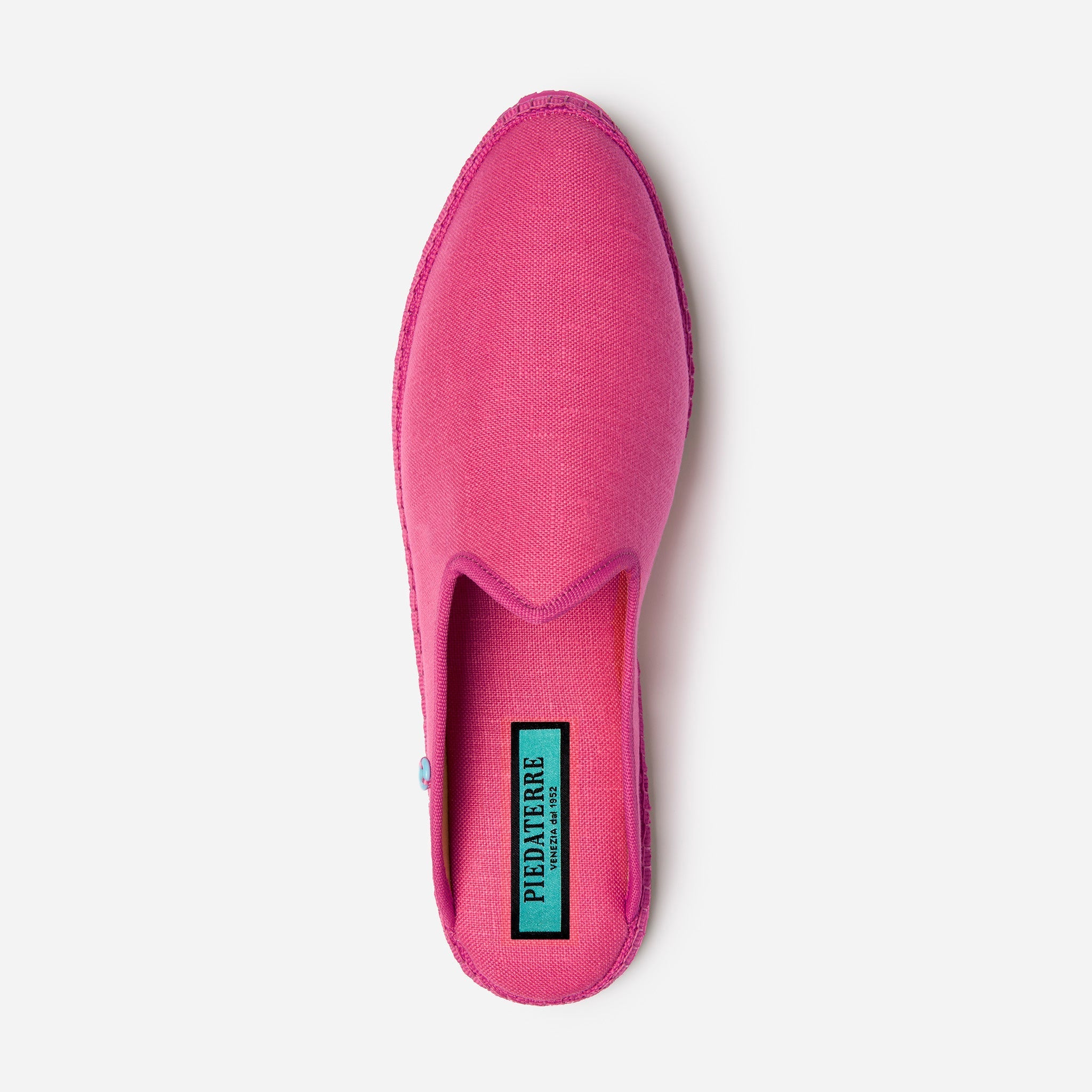 Friulane Dandy uomo in lino Fuxia, vista dall'alto