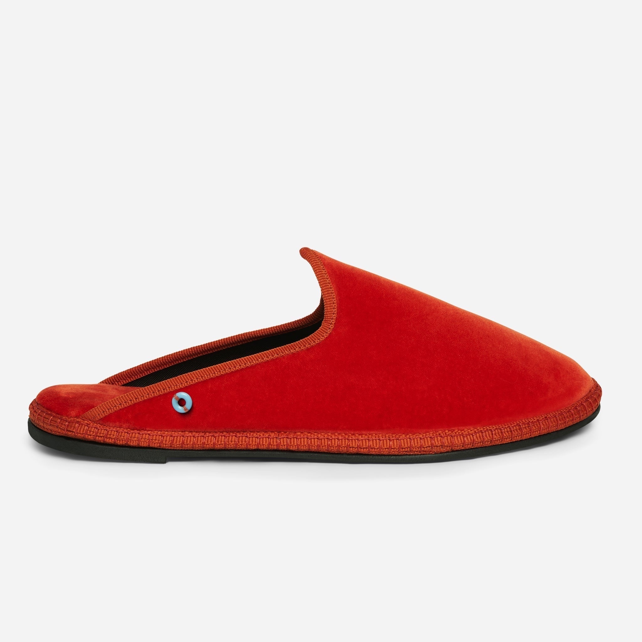 Friulane Dandy uomo in velluto di cotone Arancio, vista frontale