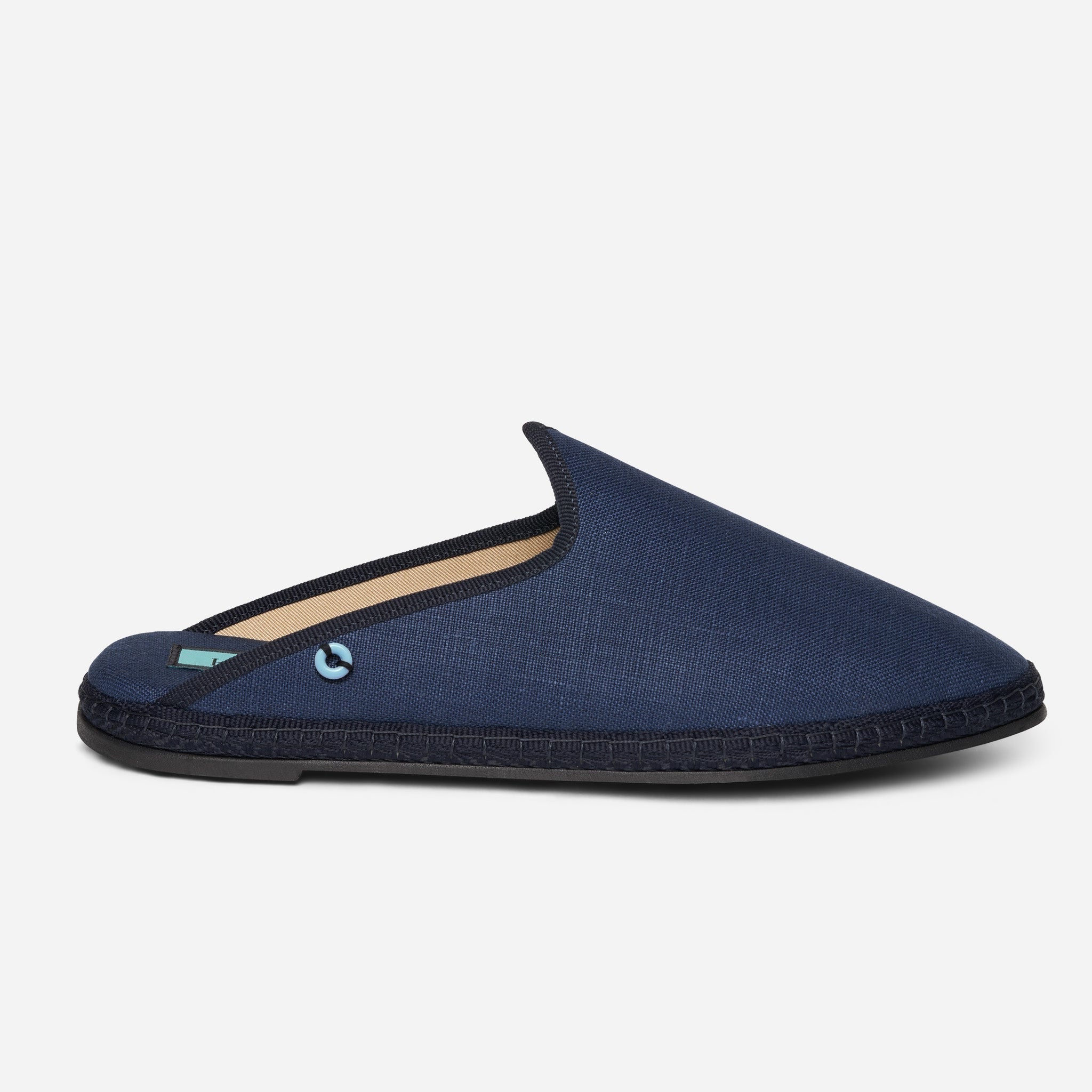 Friulane Dandy uomo in lino Blu, vista frontale
