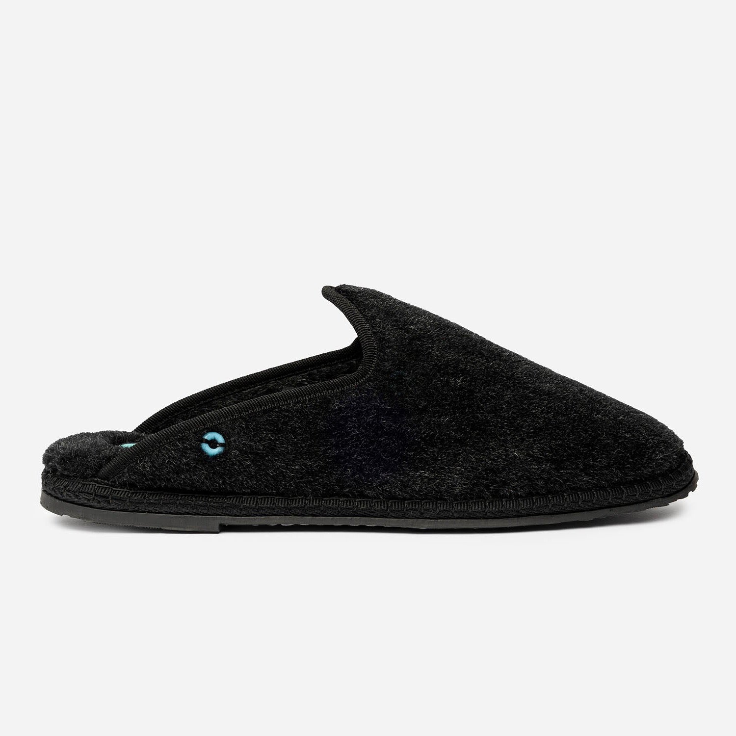 Friulane Dandy uomo in fibra di alpaca Nero, vista frontale