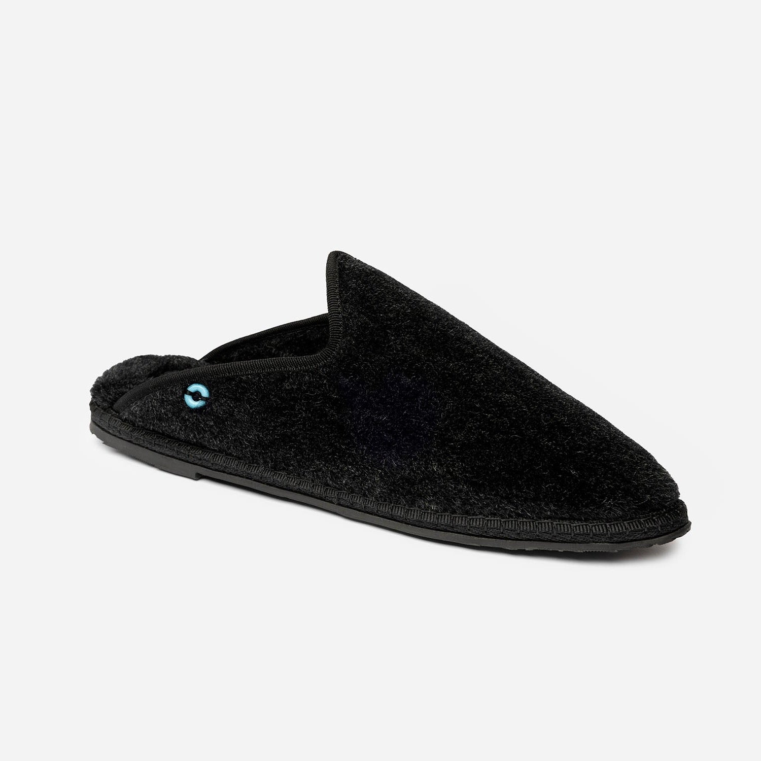 Friulane Dandy uomo in fibra di alpaca Nero, profilo laterale