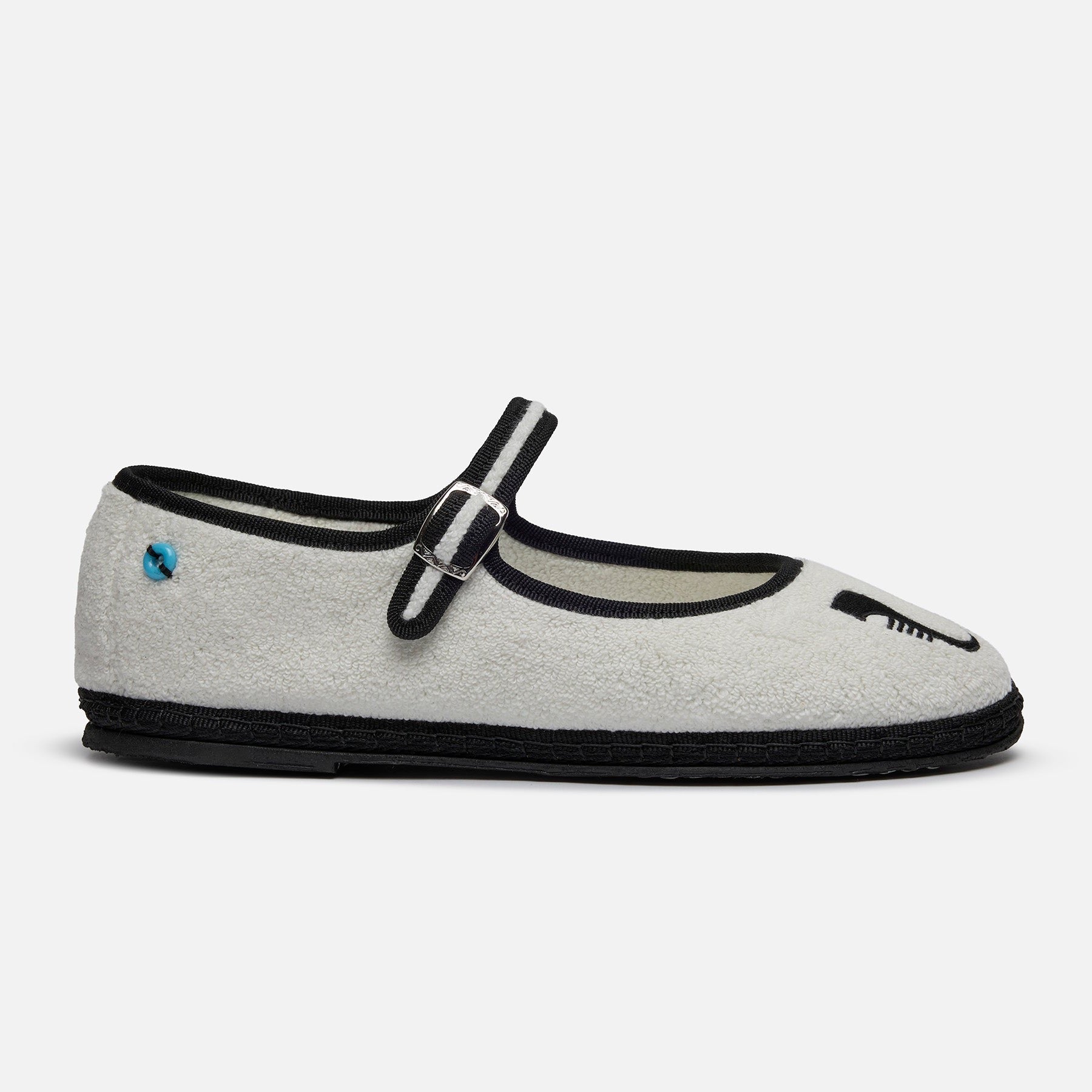 Friulane Mary Jane Venice Spugna Bianco, vista frontale