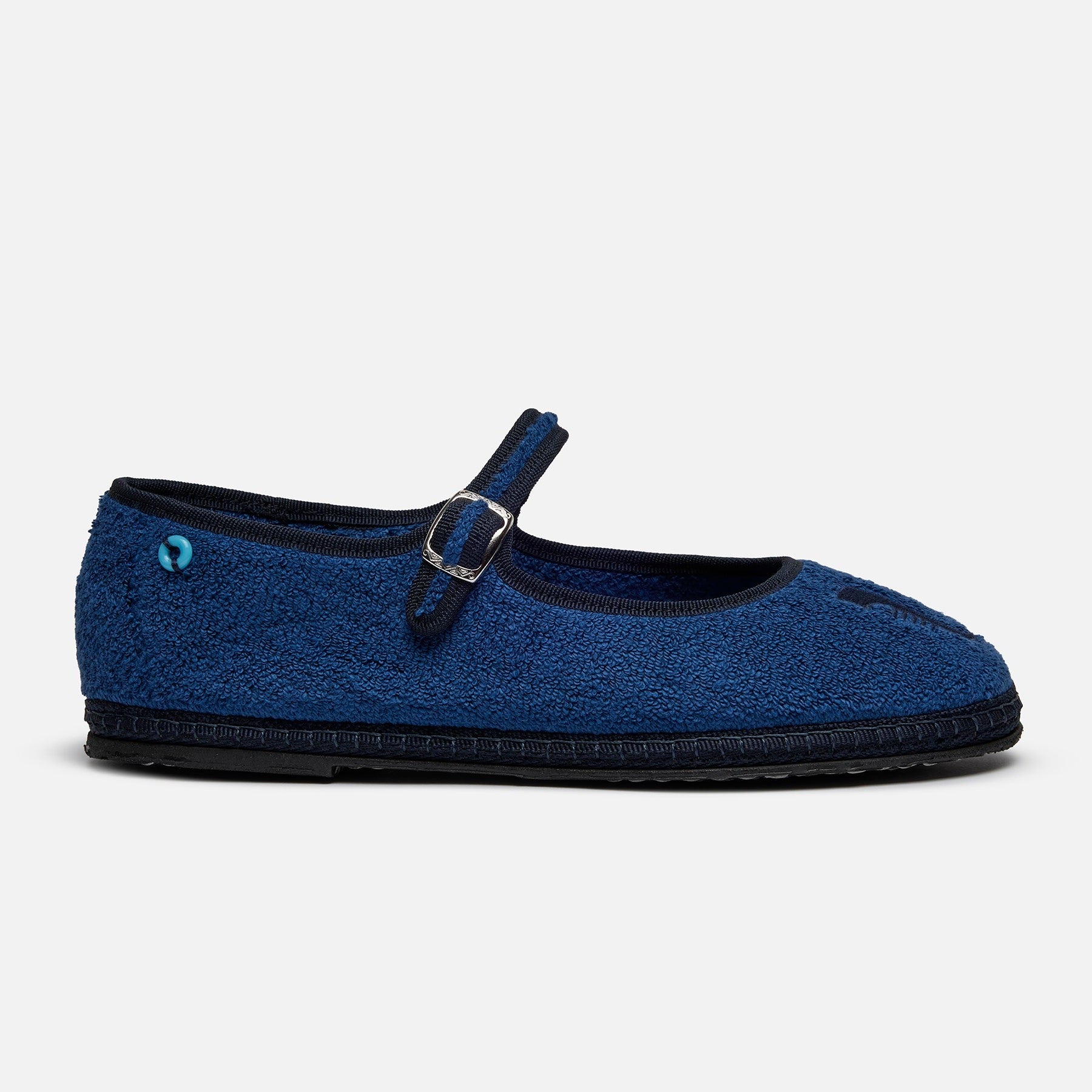 Friulane Mary Jane Venice Spugna Blu, vista frontale