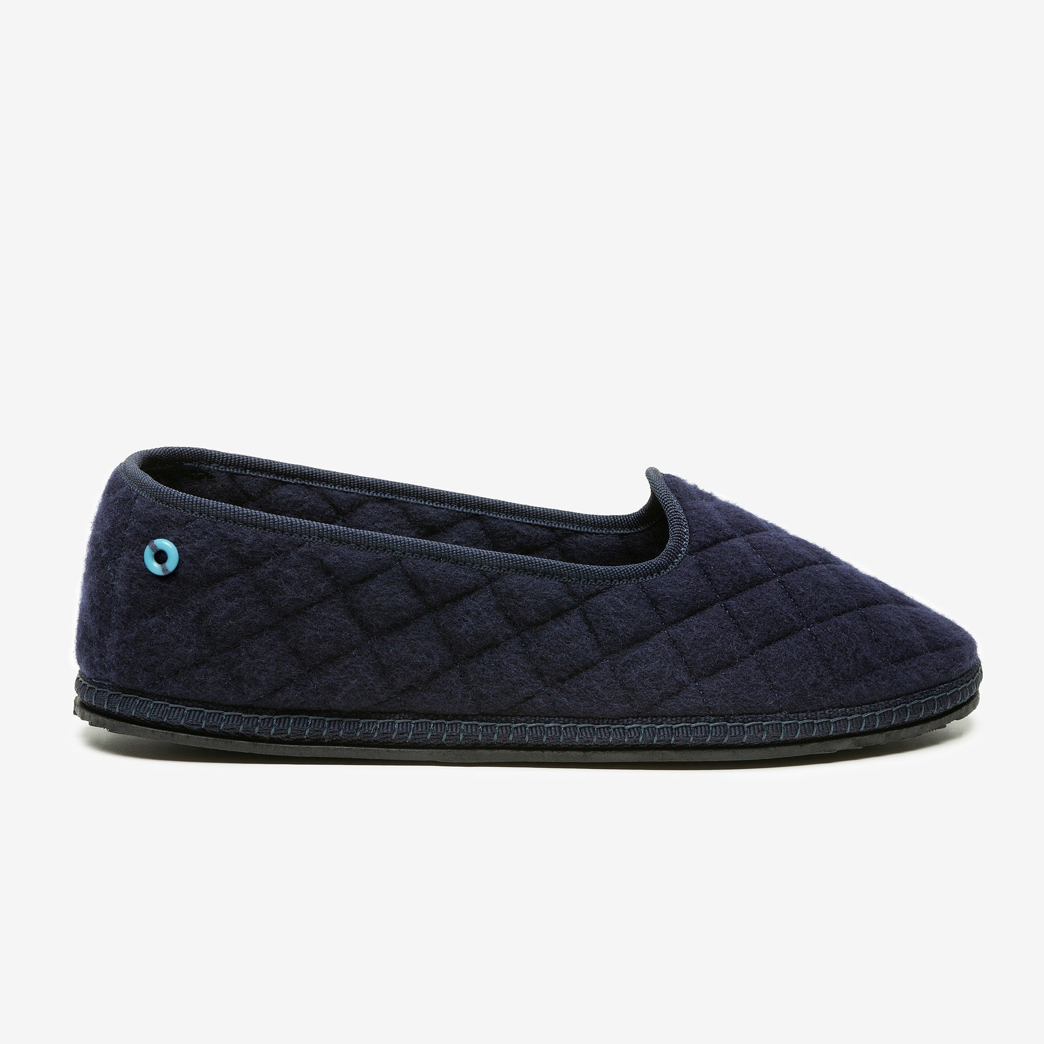 Friulane Modigliani in cashmere trapuntato Blu, vista frontale
