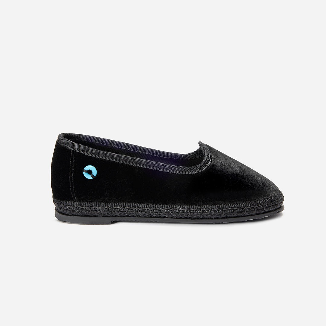 Friulane Modigliani bambino in velluto tuxedo Nero, vista frontale