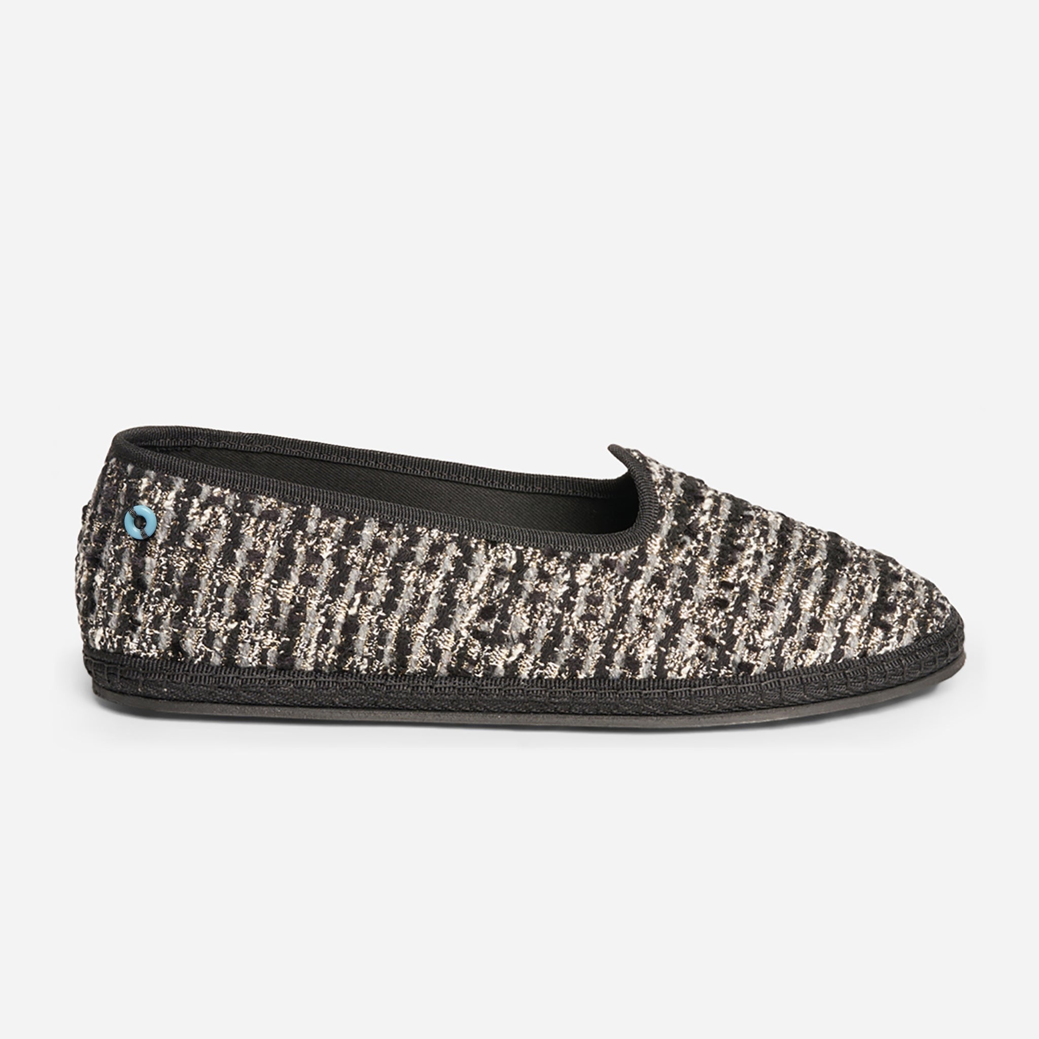 Friulane Modigliani in tweed Black, vista frontale