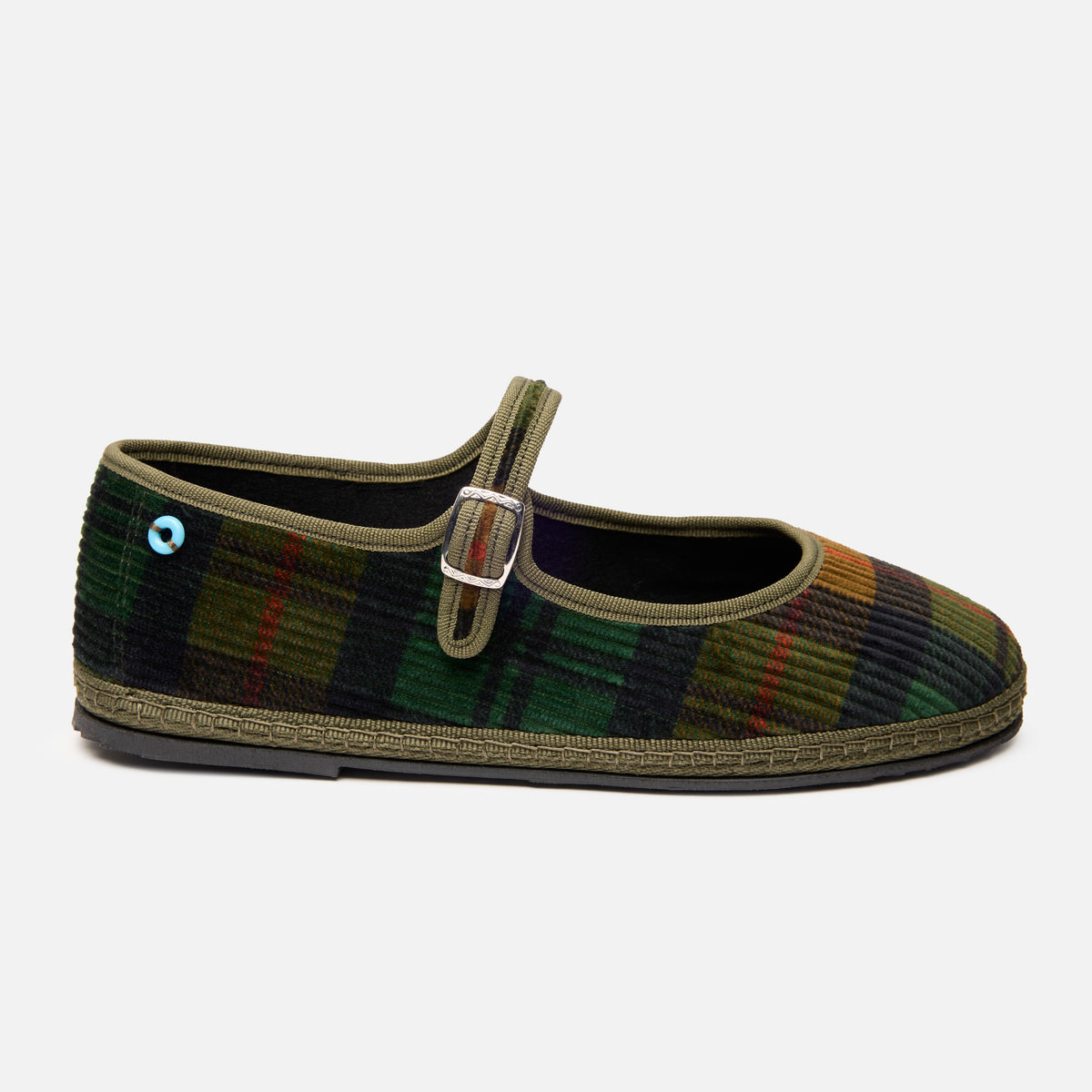 Mary Jane Velvet Tartan Corduroy