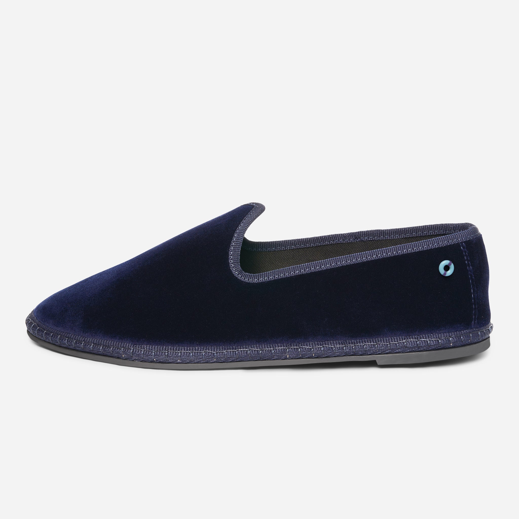 Friulane Wilde uomo in velluto di cotone Blu, vista frontale