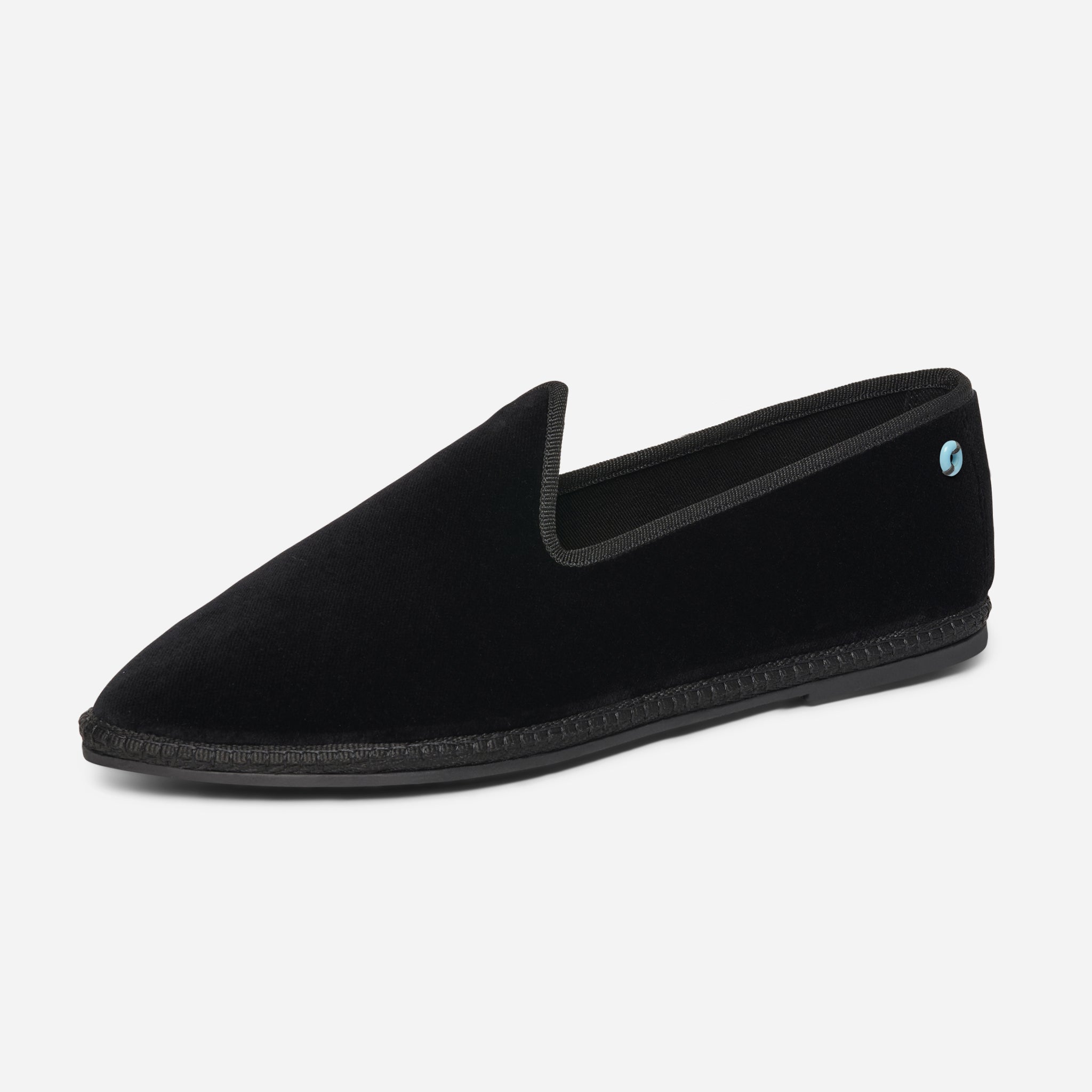 Friulane Wilde uomo in velluto di cotone Nero, profilo laterale