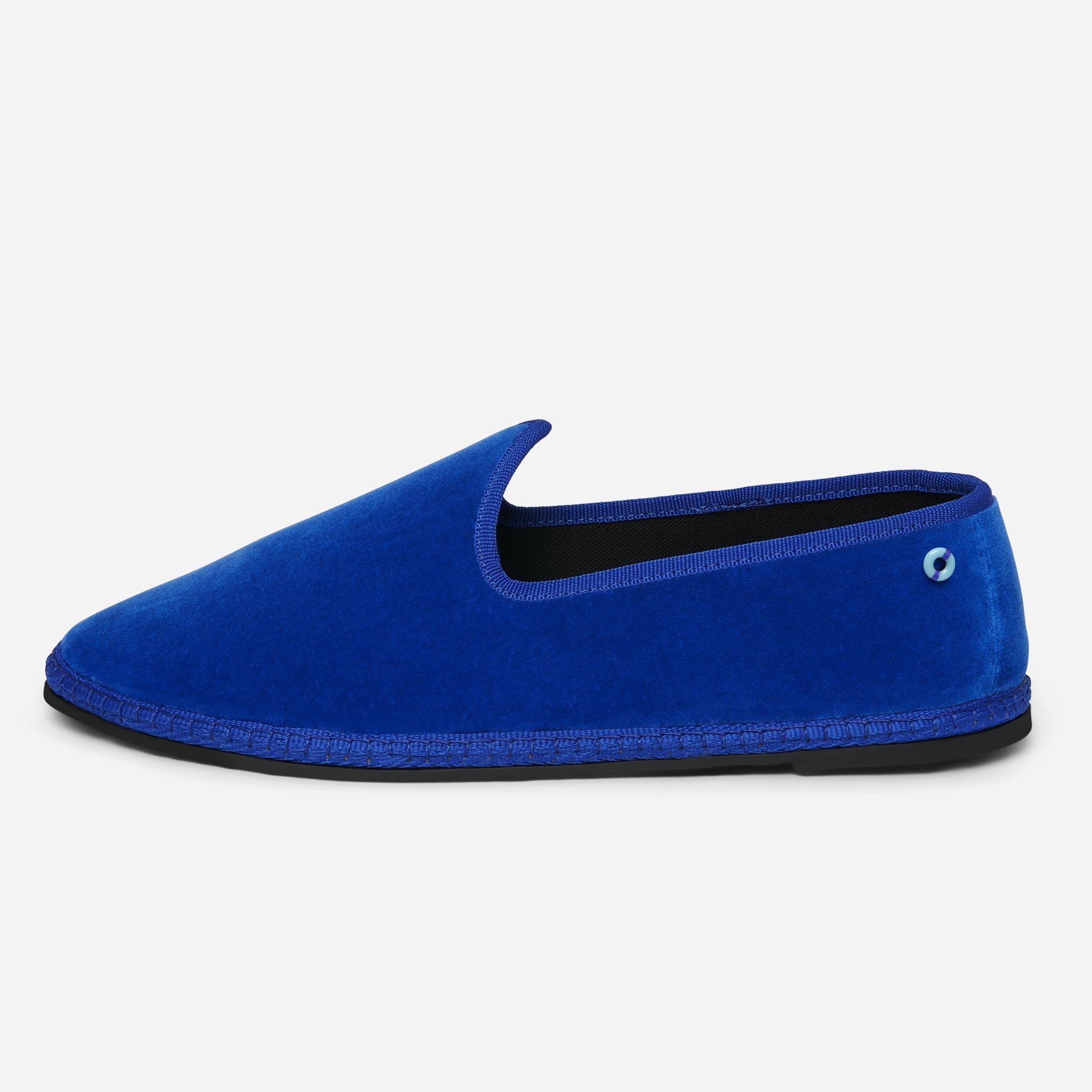 Friulane Wilde uomo in velluto di cotone Blu, vista frontale